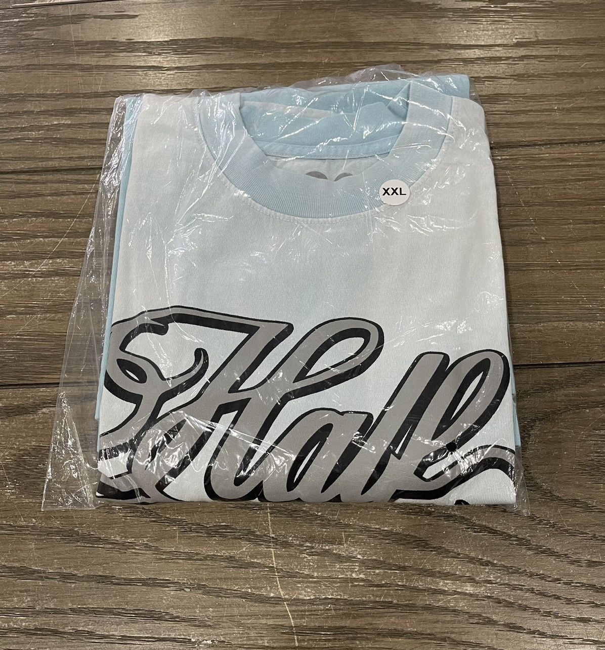 Designer × Half Evil ⚡️ Half Evil 333 Script Tee Shirt Vintage Blue 2XL XXL ⚡️ Size US XXL / EU 58 / 5 - 5 Thumbnail