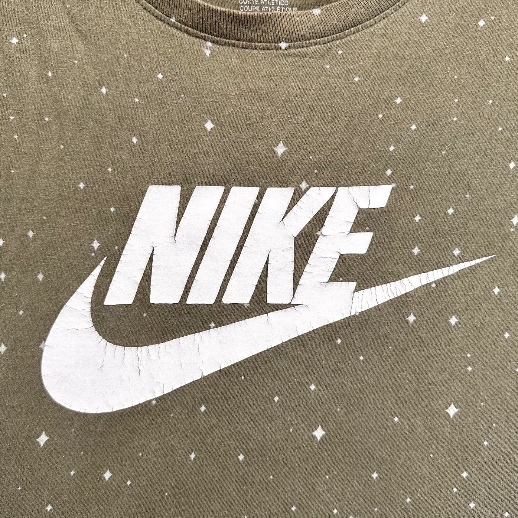Nike Nike T-Shirt Mens Large Green Sports Logo Crew Neck Short Sleeve Breathable Cotton Size US L / EU 52-54 / 3 - 2 Thumbnail