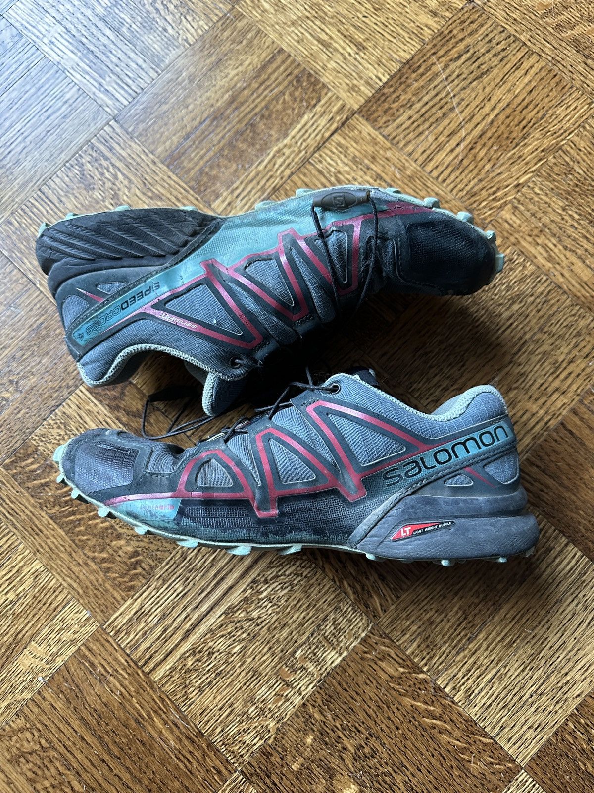 Japanese Brand Salomon Speedcross 4 Hiking Trail Running Shoes Size US 7 / IT 37 - 1 Thumbnail