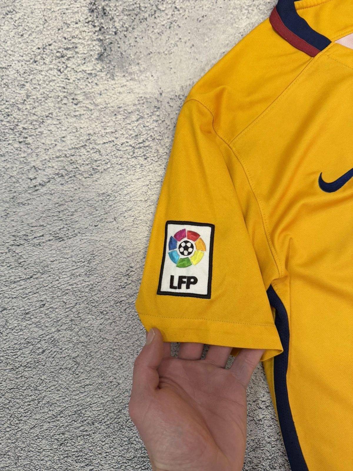 Nike Nike Barcelona 2015 Away Jersey Yellow Shirt MenM 658785-740 Size US M / EU 48-50 / 2 - 6 Thumbnail