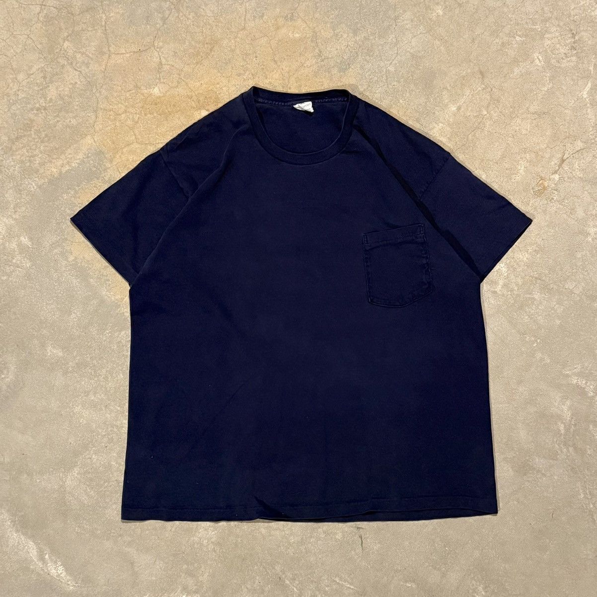 Gap Vintage 80s Gap Faded Blank Selvedge Pocket Tee Grunge ERD Size US L / EU 52-54 / 3 - 1 Thumbnail