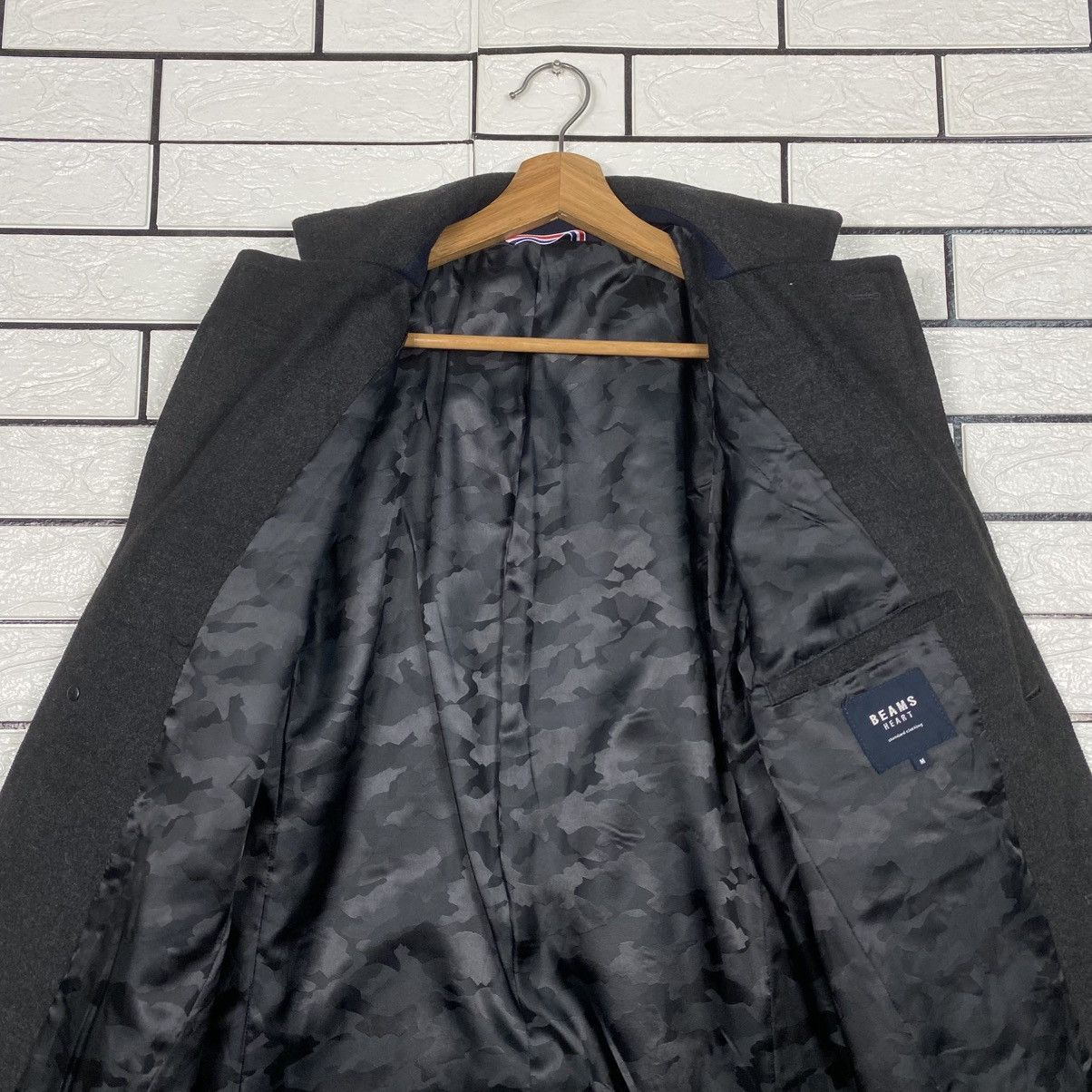 Japanese Brand Wool Long Jacket Overcoat Beams Heart Issey Miyake Size US M / EU 48-50 / 2 - 15 Thumbnail