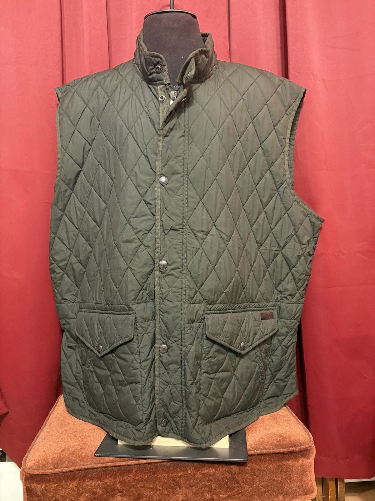 Polo Ralph Lauren Ralph Lauren Polo Vest Beaton Quilted Olive Size US XXL / EU 58 / 5 - 1 Thumbnail