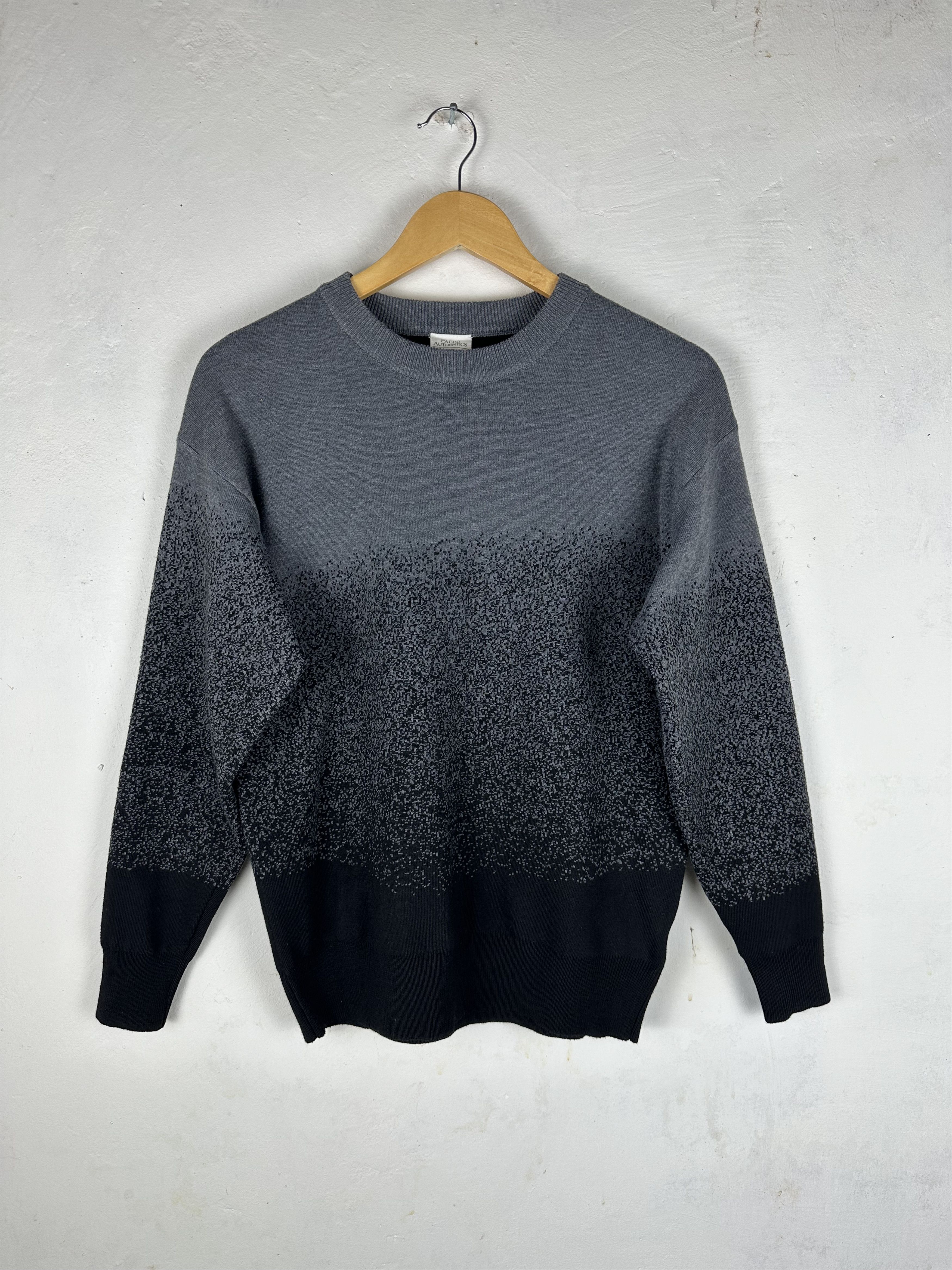 Japanese Brand SWEATSHIRTS MOHAIR STYLE STREETWEAR GREY BLACK Size US S / EU 44-46 / 1 - 2 Thumbnail