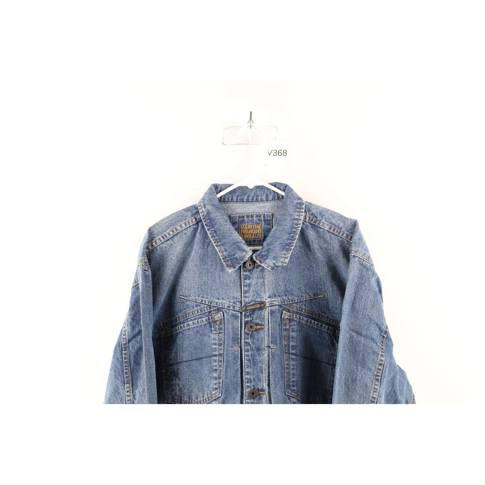 Marithe + Francois Girbaud NOS Vintage 90s Marithe Francois Girbaud Denim Jean Jacket Size US XL / EU 56 / 4 - 2 Thumbnail