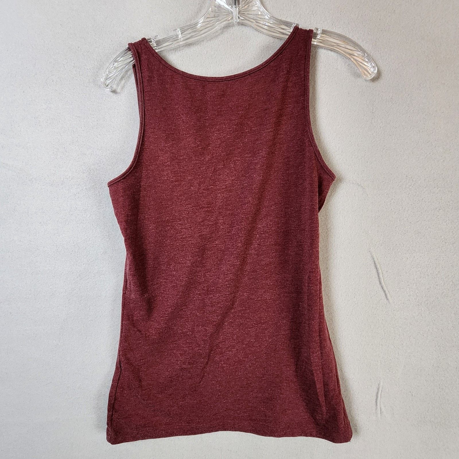 Other Atmospheres The Stretch Vest Tank Top Women Size 8 Maroon Size M / US 6-8 / IT 42-44 - 2 Thumbnail