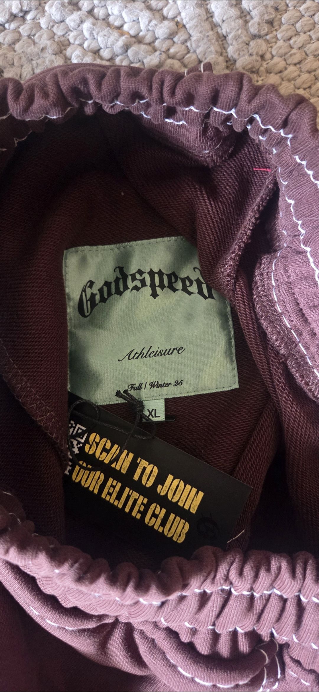 Godspeed Godspeed OG Logo Sweatsuit Stitched Mocha Size XLarge NWT Size US XL / EU 56 / 4 - 7 Thumbnail