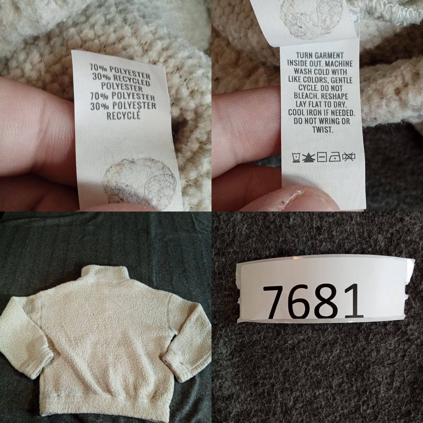 Vintage Aerie Sherpa Jacket Women Medium White Quarter Zip Cozy Causal Day Offline Size M / US 6-8 / IT 42-44 - 8 Thumbnail