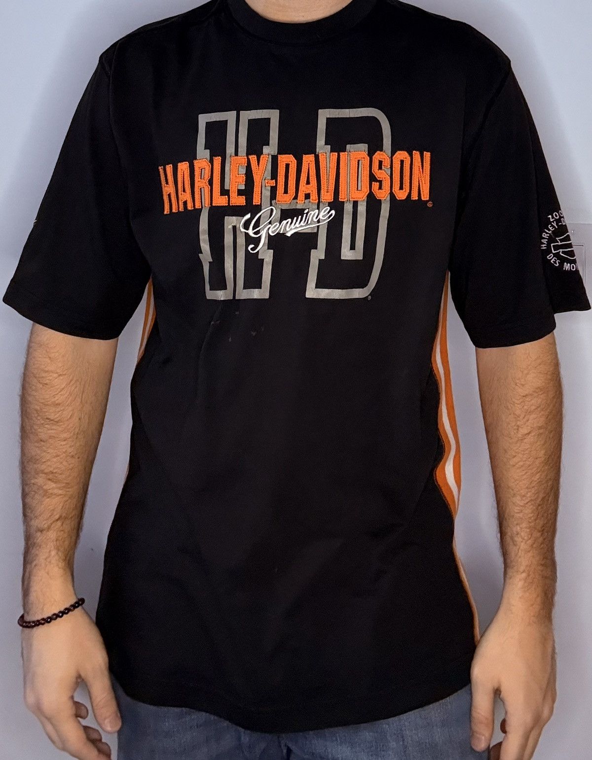Harley Davidson Harley Davidson Vintage 2004 T-Shirt Stripe Men’s XL Stain Size US XL / EU 56 / 4 - 1 Thumbnail