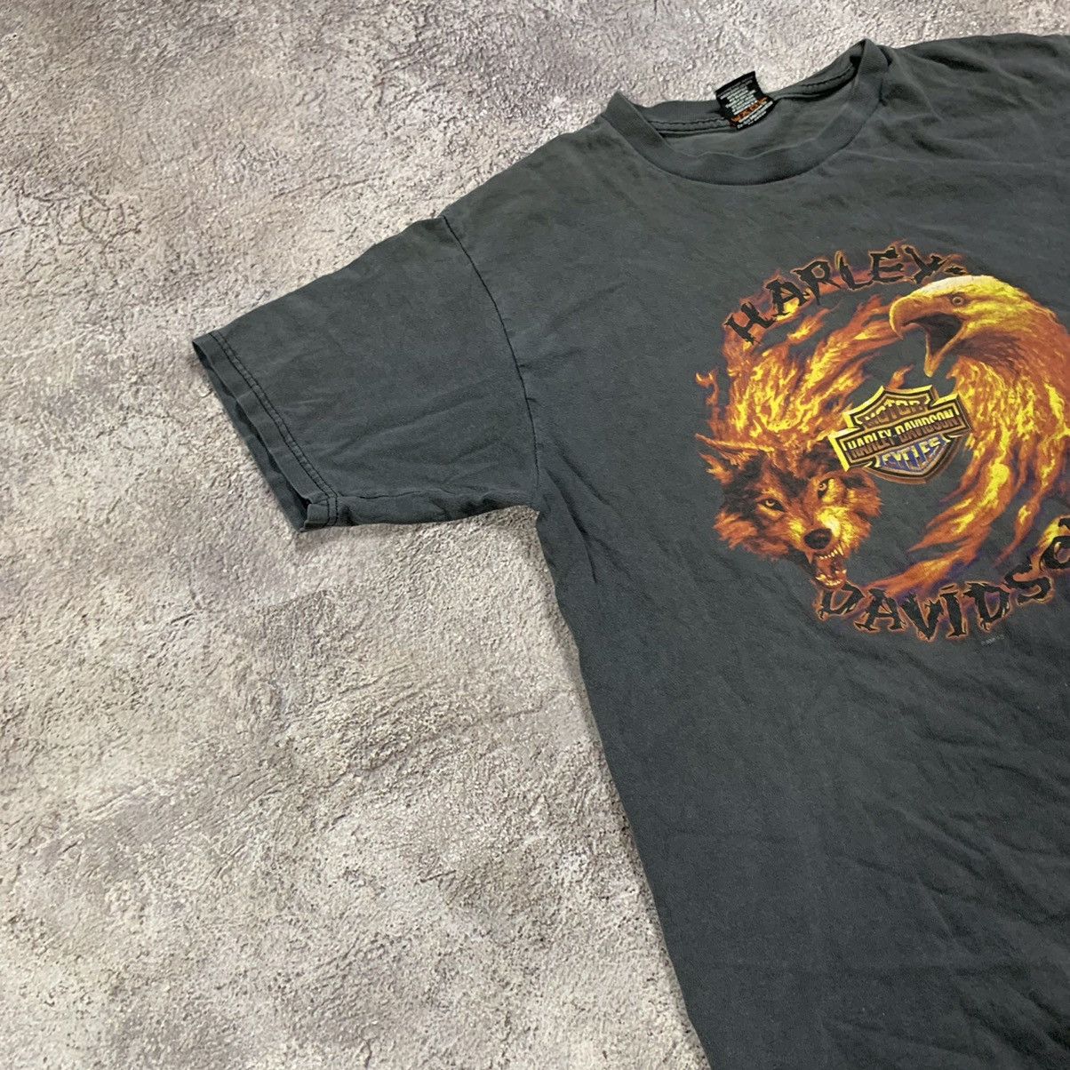 Band Tees Vintage Y2K HARLEY CREEPY WOLF AND EAGLE ANGRY HORROR 90s Size US L / EU 52-54 / 3 - 4 Thumbnail