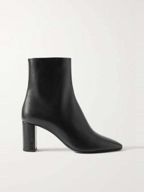 Saint Laurent Paris o1s1wg110625 529350 Lou Ankle Boots Smooth Leather in Black Size US 12 / EU 45 - 1 Thumbnail