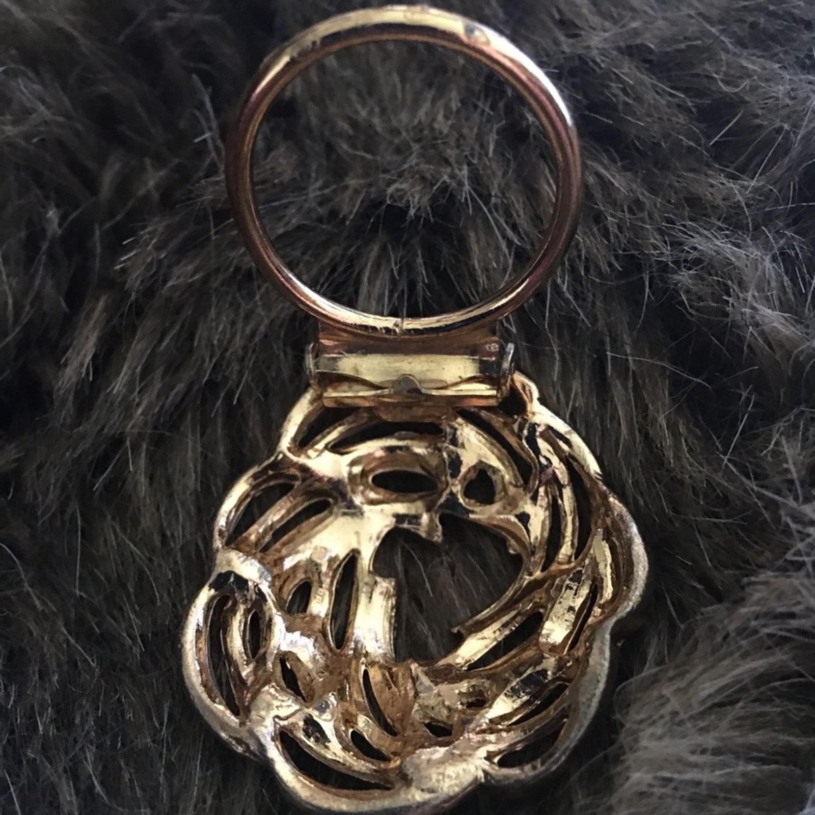 Vintage Vintage gold tone swirl design scarf clip Size ONE SIZE - 4 Thumbnail