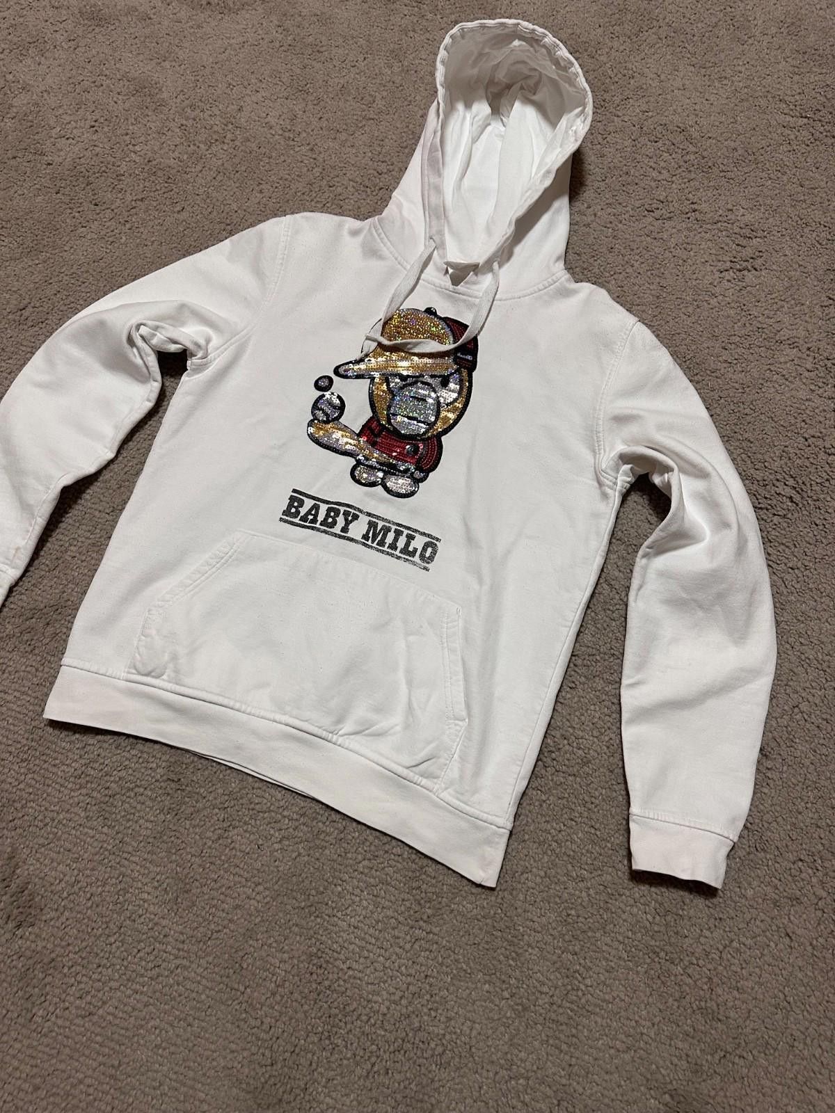 Other Baby Milo Vintage Unisex Hoodie White Size M Size US M / EU 48-50 / 2 - 2 Thumbnail