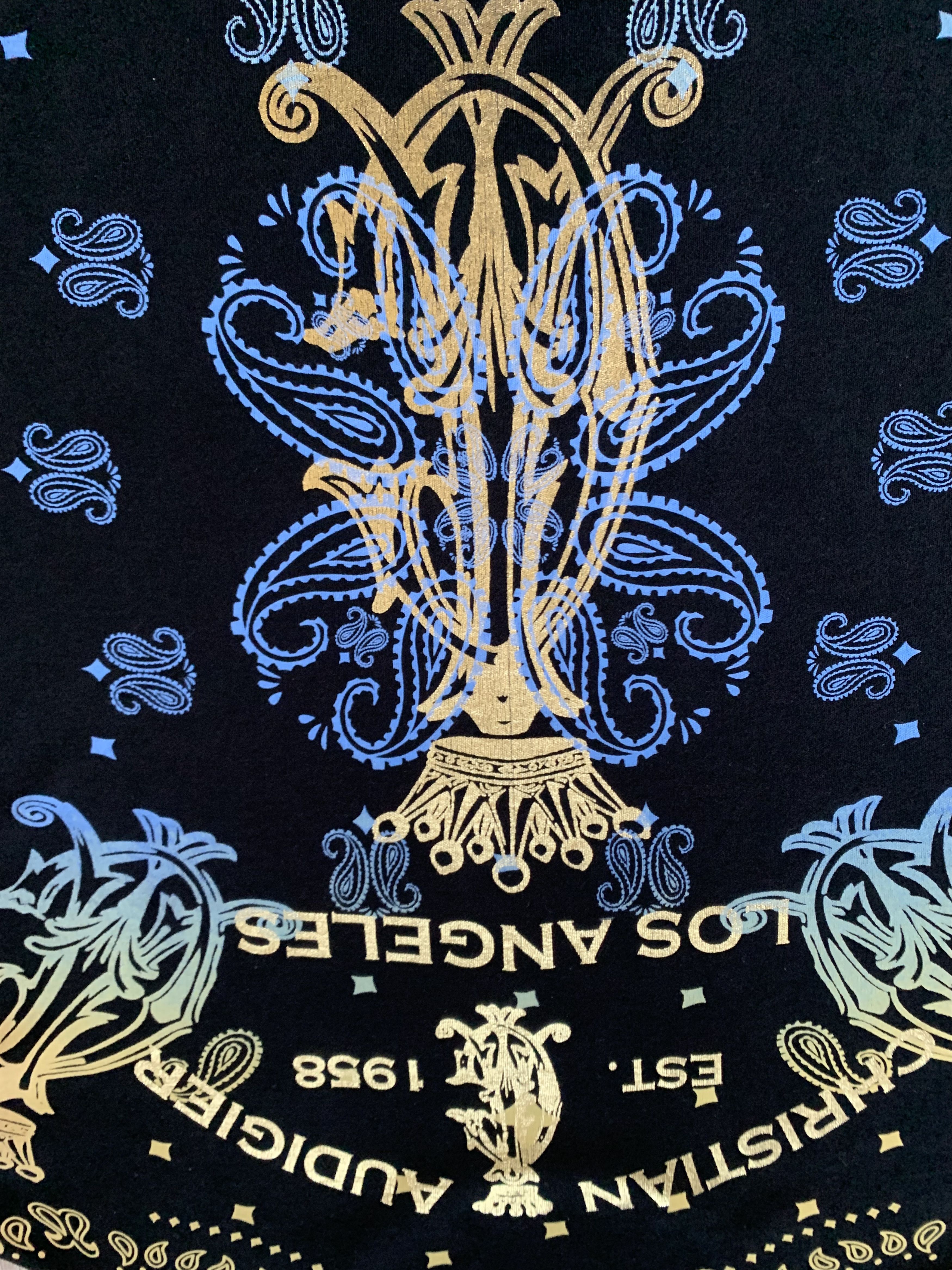 Christian Audigier × Ed Hardy × Vintage Ed Hardy Christian Audigier Black Printed T Shirt Size US XL / EU 56 / 4 - 9 Thumbnail