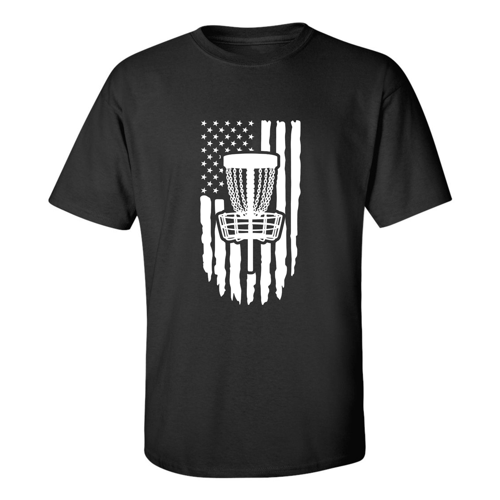 Gildan Disc Golf Shirt American Flag PATRIOTIC Discgolfing T-Shirt Size US L / EU 52-54 / 3 - 4 Thumbnail