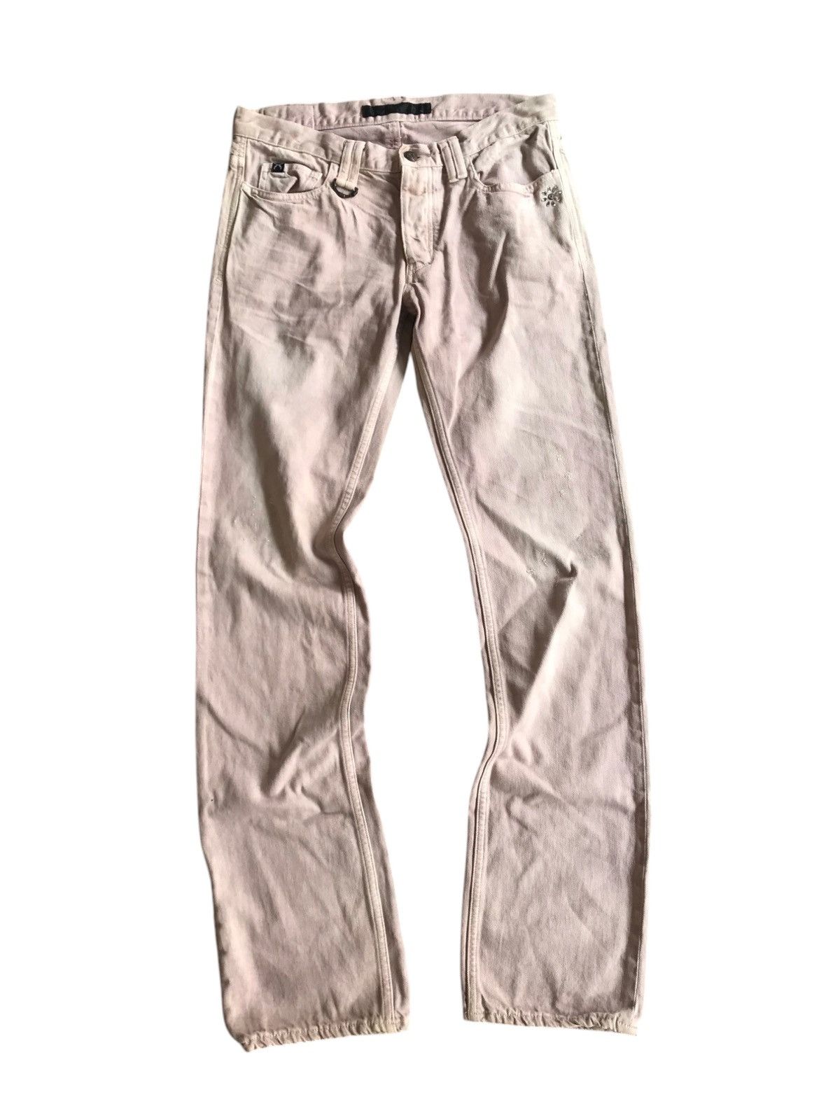 Hysteric Glamour × Japanese Brand × Roar Roar Guns Swarovski Distressed Denim Size US 32 / EU 48 - 1 Thumbnail