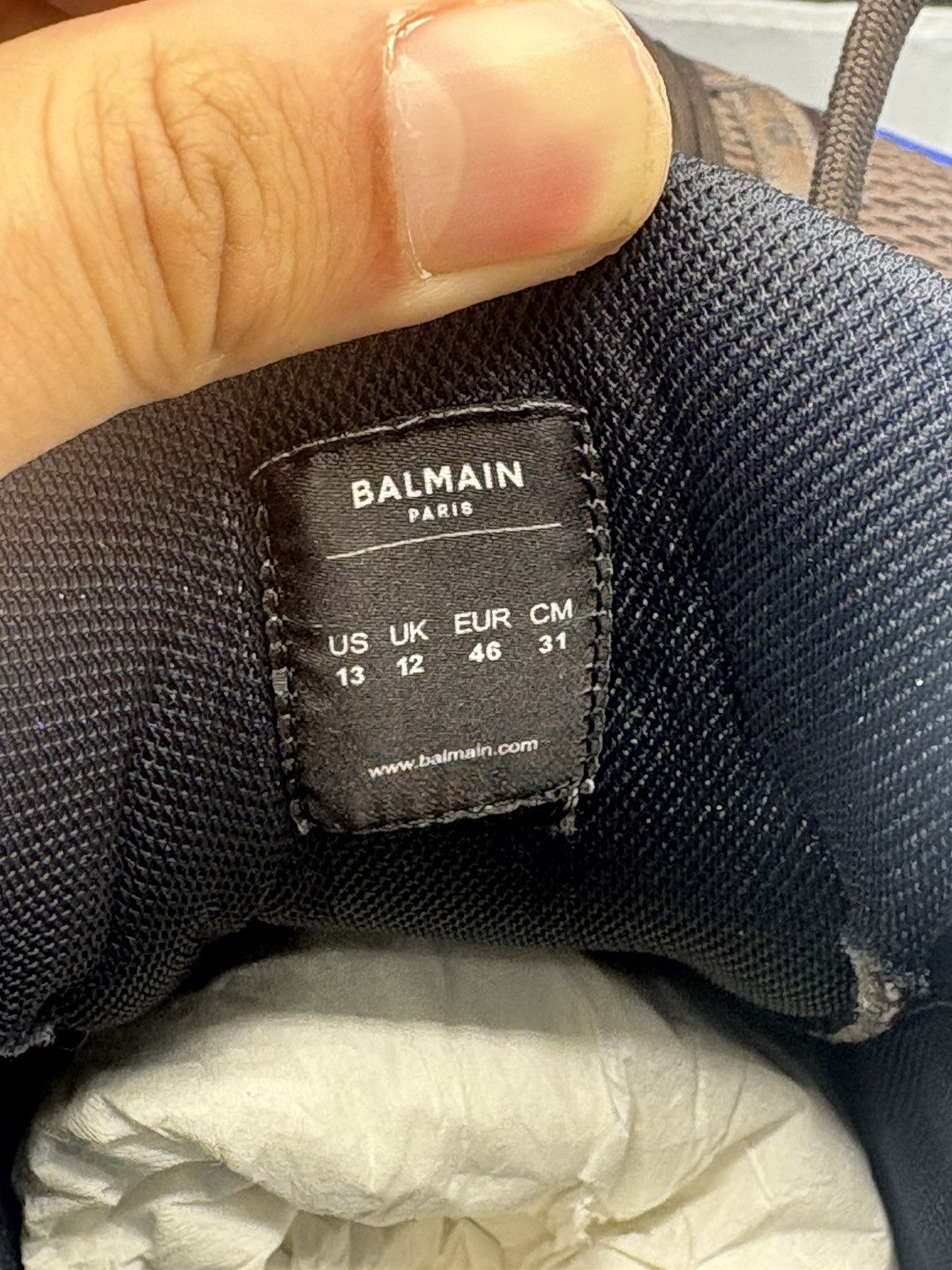 Balmain Blue Balmain runner Size US 13 / EU 46 - 5 Thumbnail