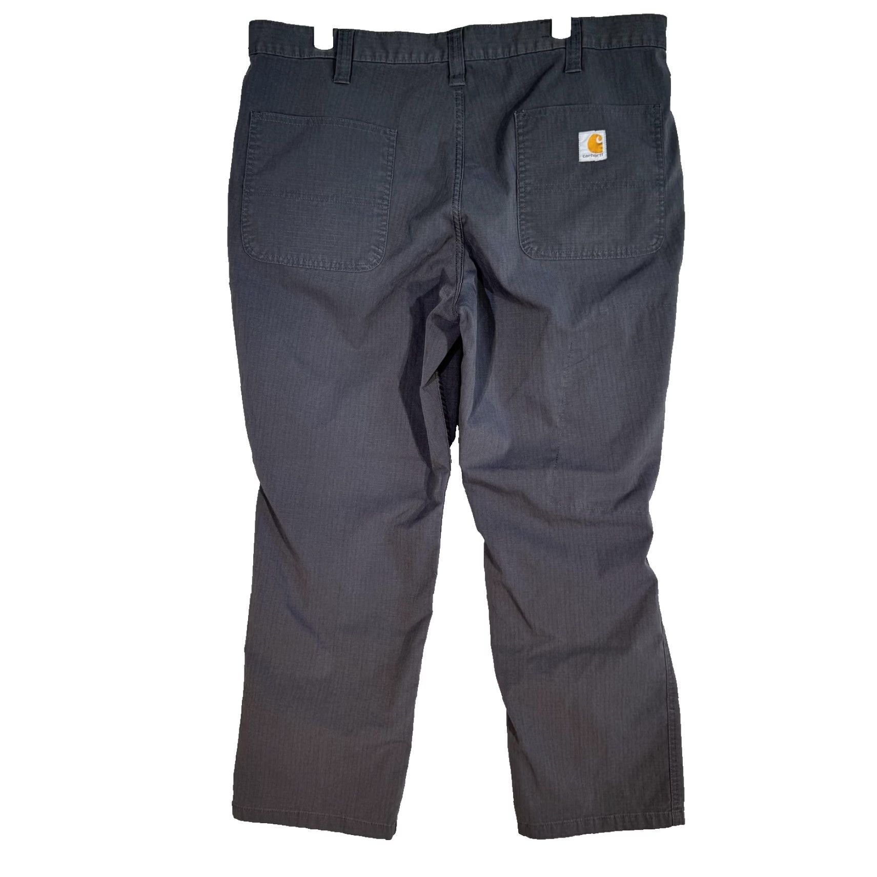 Carhartt Ripstop Work Pants Mens 36x28 Gray Relaxed Fit Cargo 