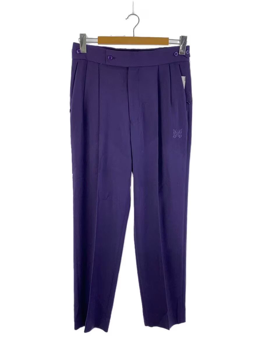 Needles Needles Polyester 2-pleat Slacks Purple Size US 30 / EU 46 - 1 Thumbnail