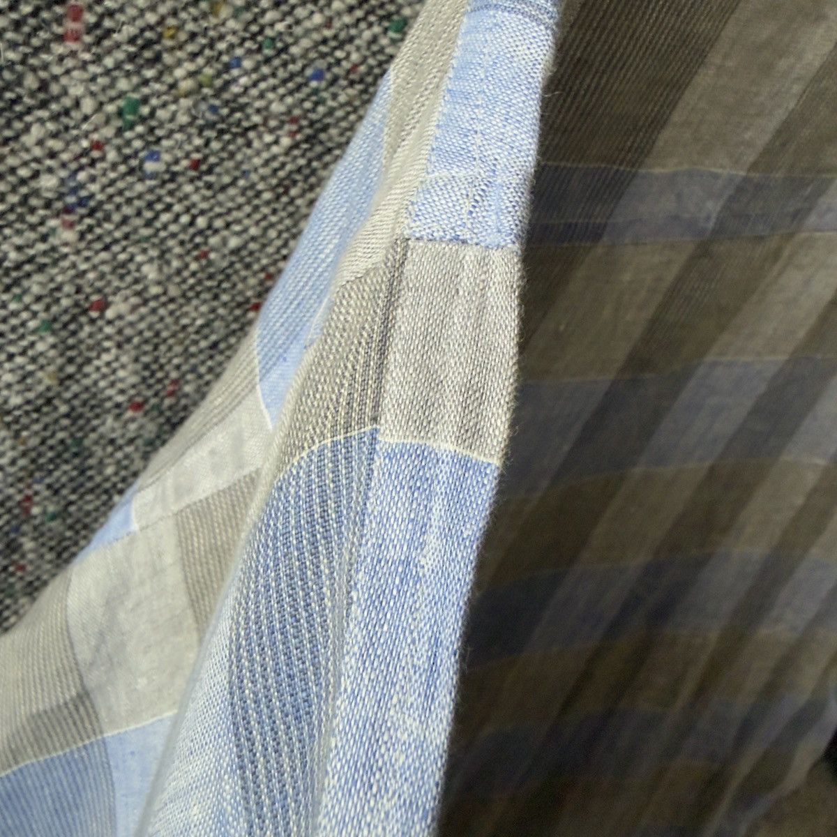 Givenchy Vintage Givenchy Gentleman Linen Plaid Blouson Jacket L⁠ Size US L / EU 52-54 / 3 - 12 Thumbnail