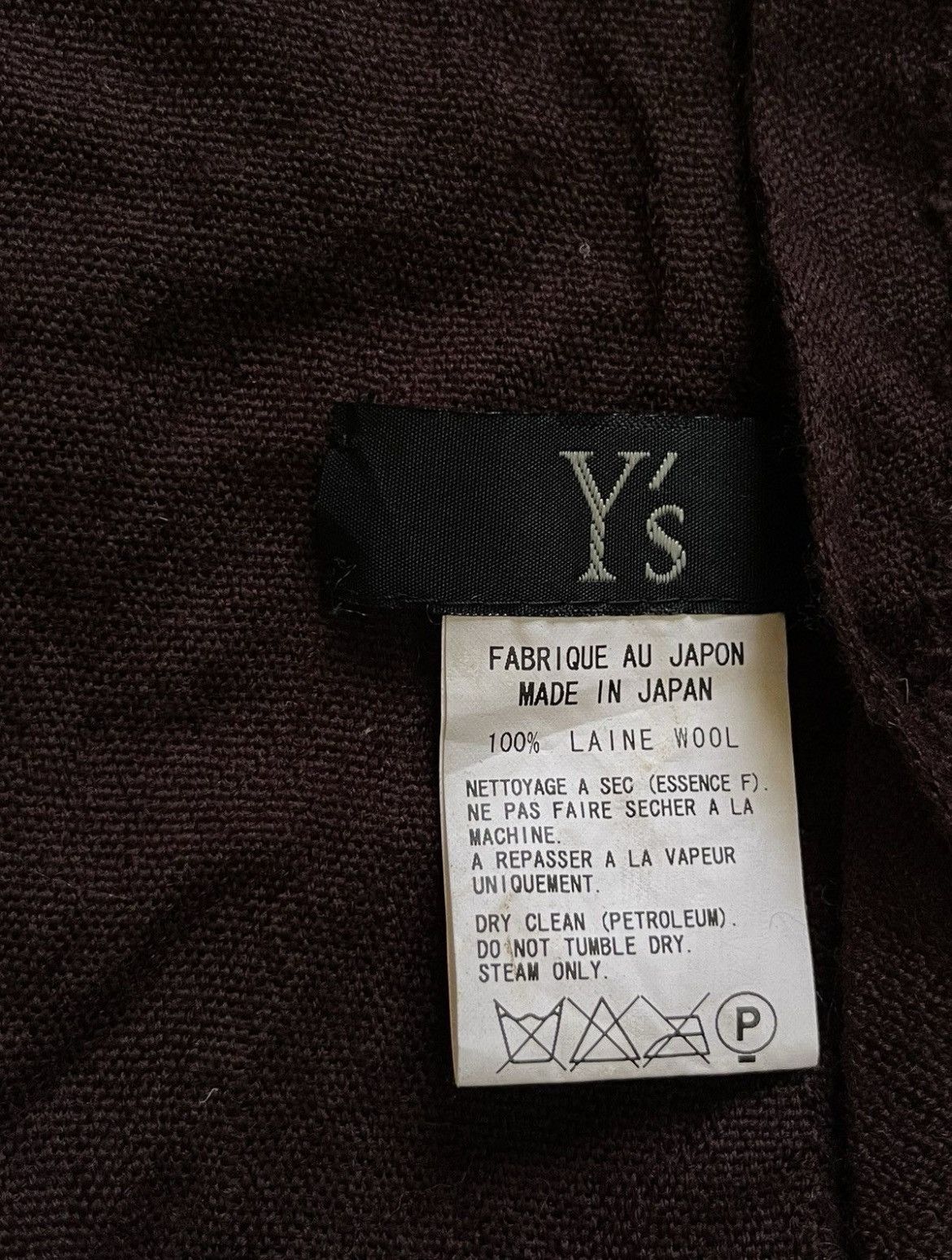 Yohji Yamamoto Y’s Rare Design Wool Muffler Size ONE SIZE - 3 Thumbnail