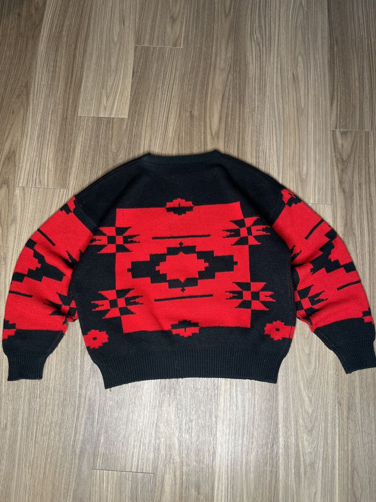 Other ntage MILLER outerwear Sweater Korean-Made 90s Acrylic Knit Size US L / EU 52-54 / 3 - 2 Thumbnail