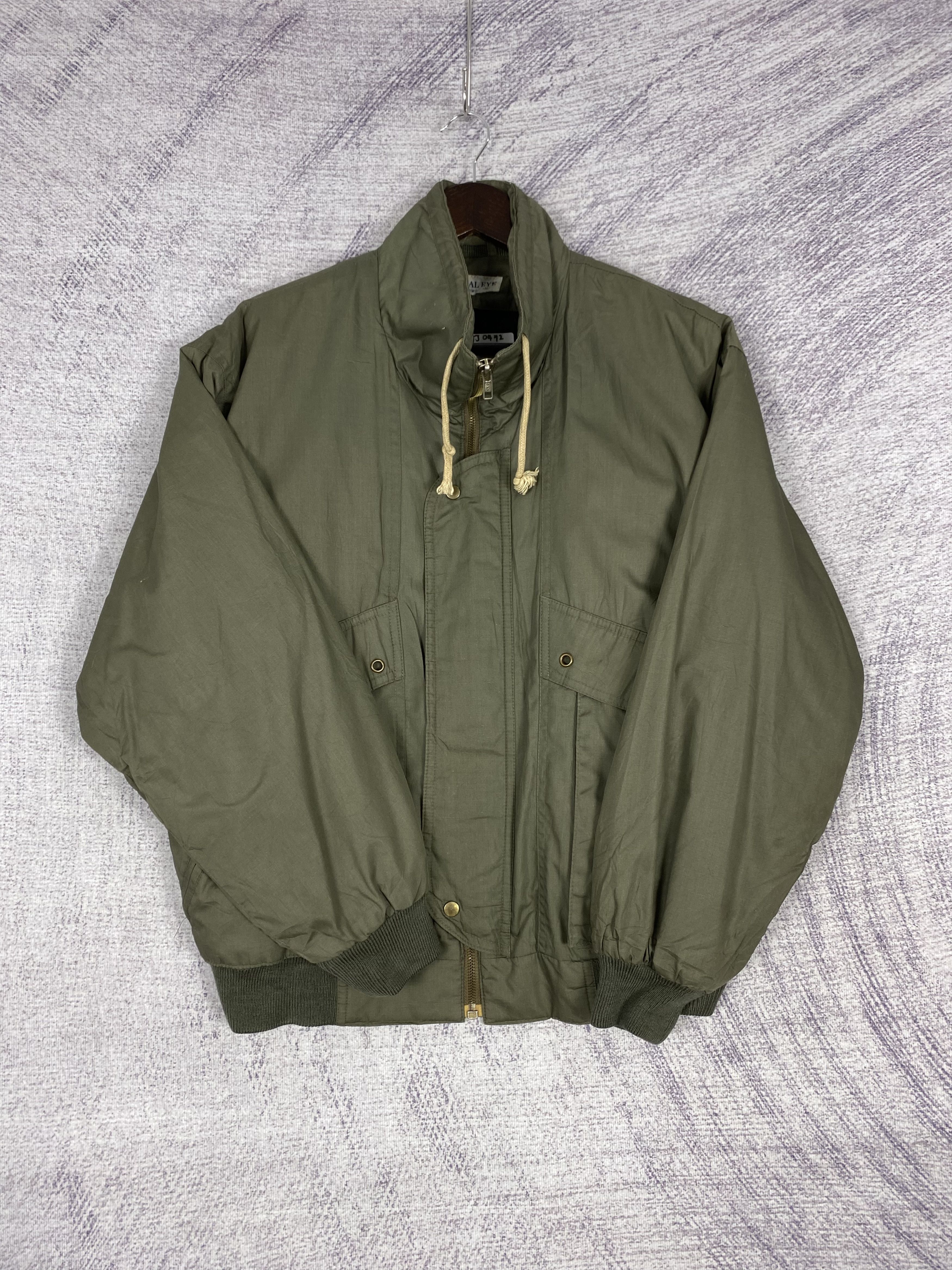 Japanese Brand Vintage Global Eye Fleece Lining Full Zip Bombers Jacket Size US M / EU 48-50 / 2 - 4 Thumbnail