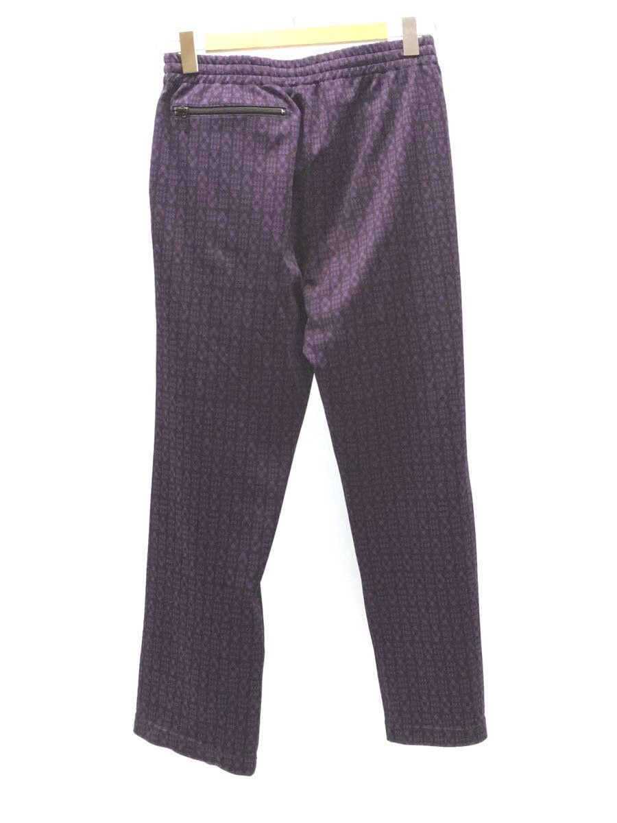 Needles Needles Poly Jacquard Patchwork Track Pants Purple Size US 30 / EU 46 - 2 Thumbnail