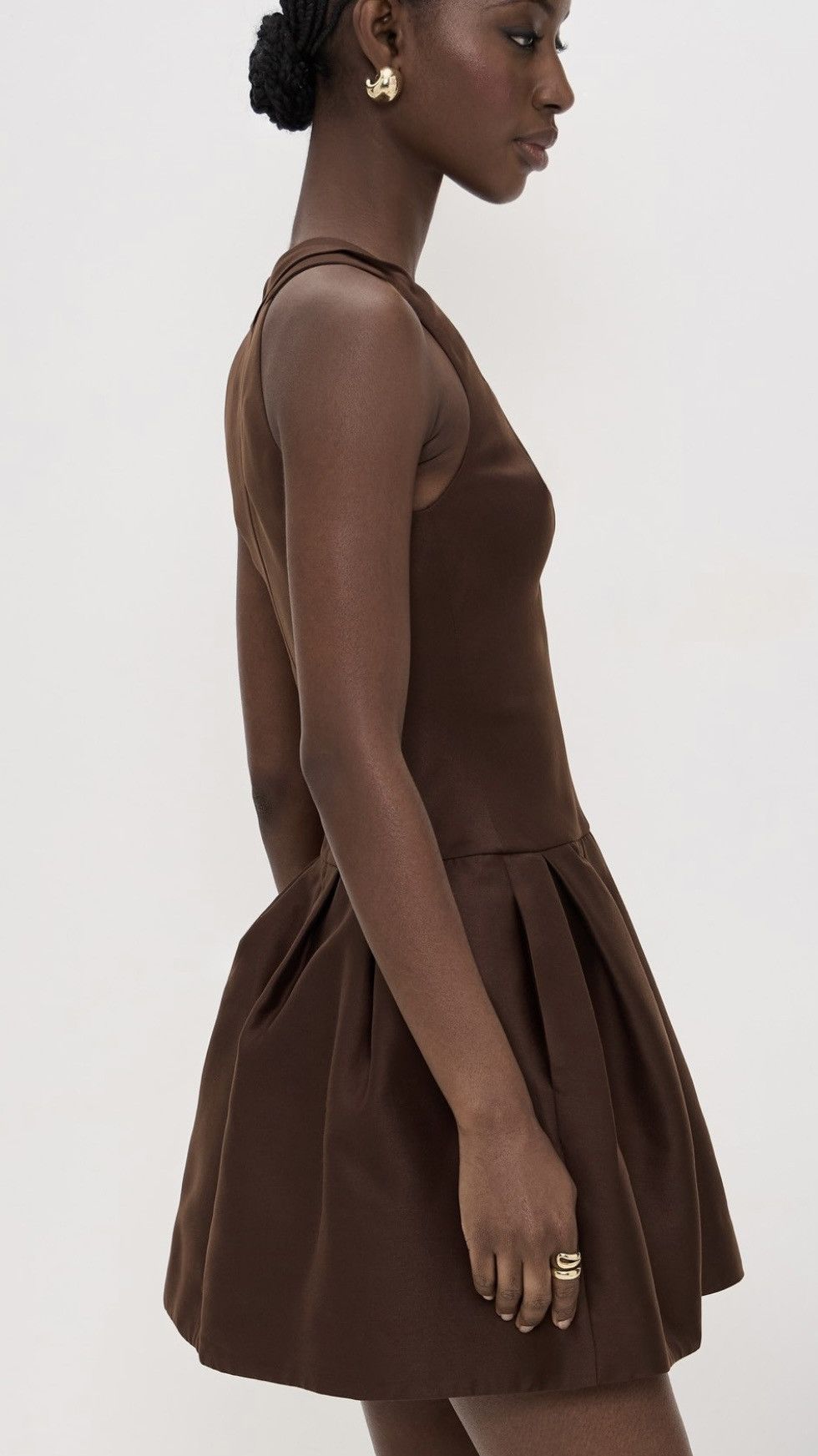 Shushu/Tong SHUSHU/TONG Tucked Halter Neck Dress size UK12/US 8 Size M / US 6-8 / IT 42-44 - 5 Thumbnail