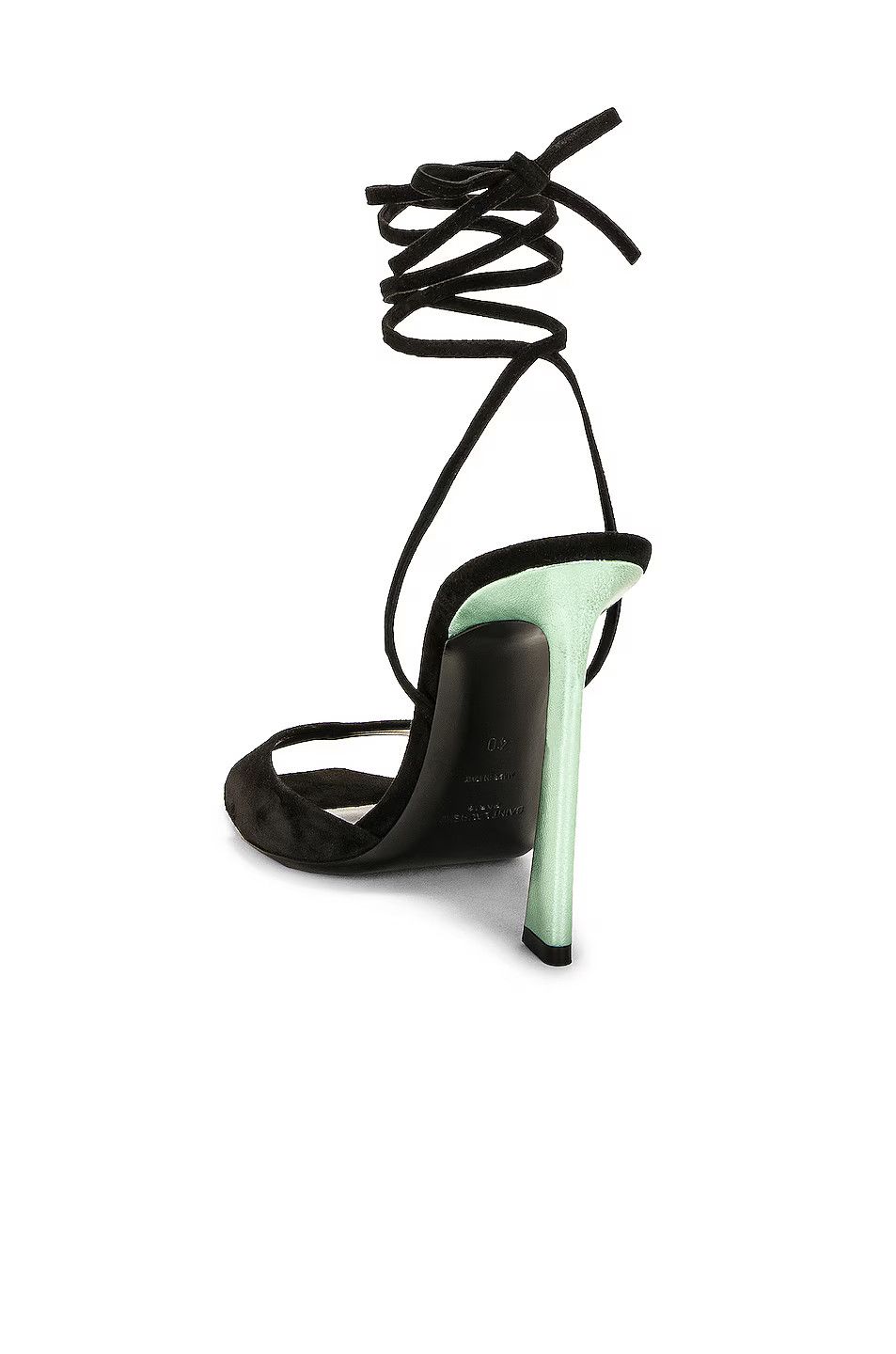 Saint Laurent Paris o1tp1o0125 Paz Sandals In Suede in Black Size US 5.5 / IT 35.5 - 3 Thumbnail