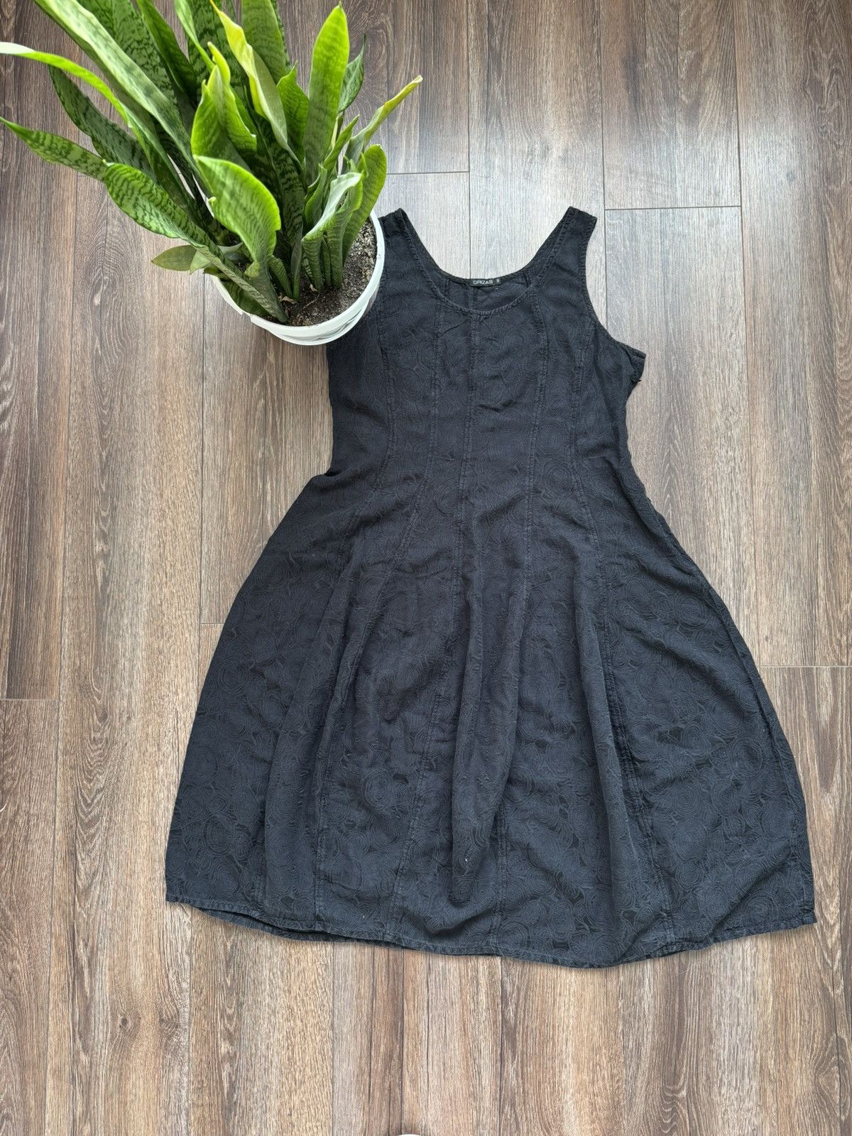 Other Grizas women’s M black Embroidered silk dress Size M / US 6-8 / IT 42-44 - 1 Thumbnail