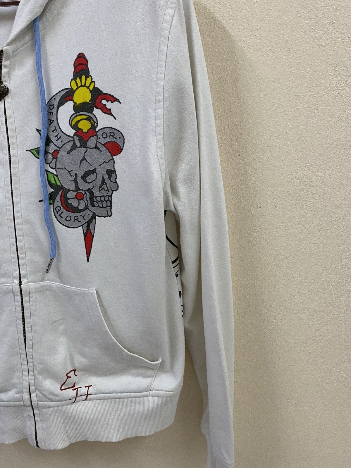 Ed Hardy Vintage Ed Hardy Skull Hoodie Zip Up Size US M / EU 48-50 / 2 - 6 Thumbnail