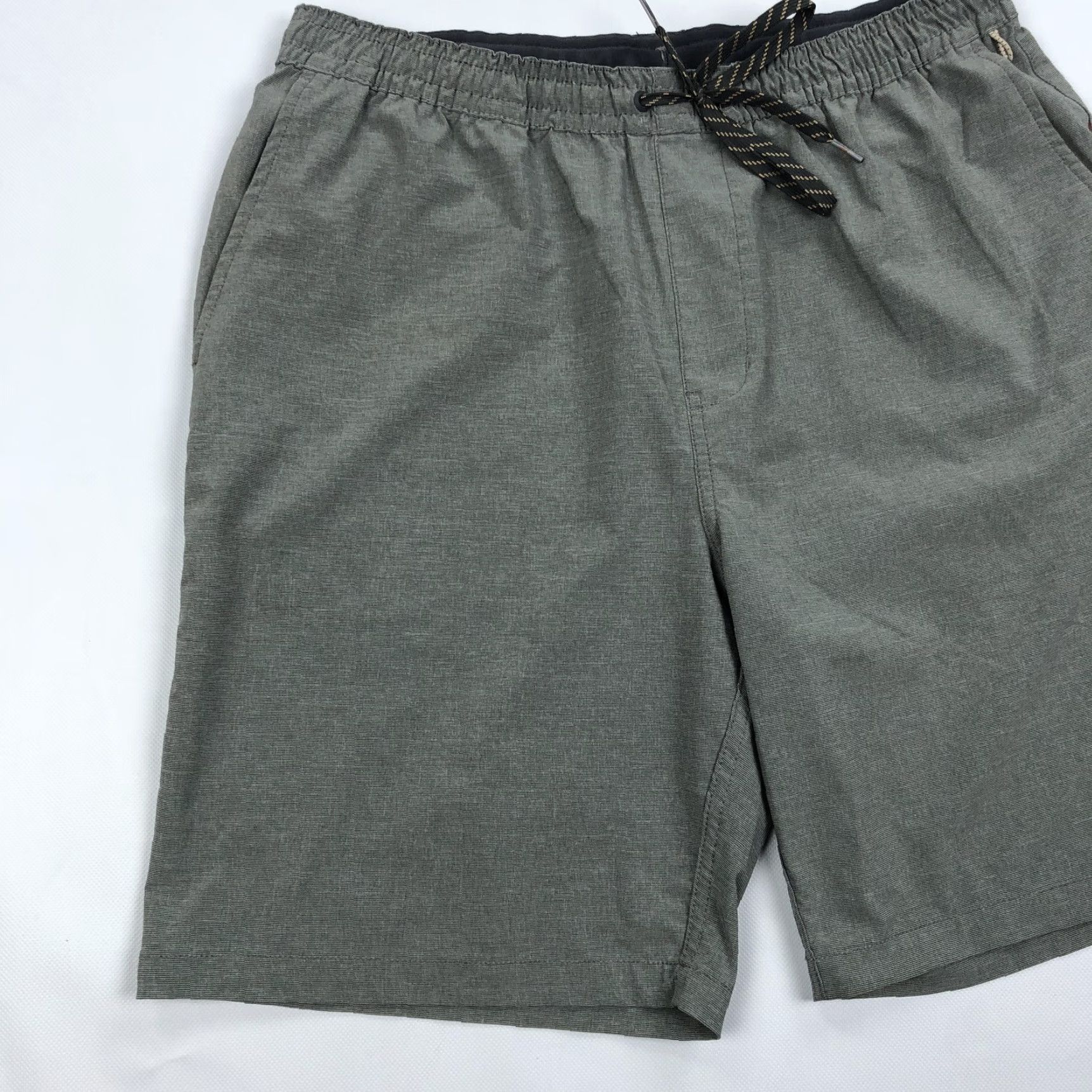 Quiksilver Quiksilver Waterman Collection Men's 34 Grey Elastic Drawstring Shorts Size US 34 / EU 50 - 2 Thumbnail