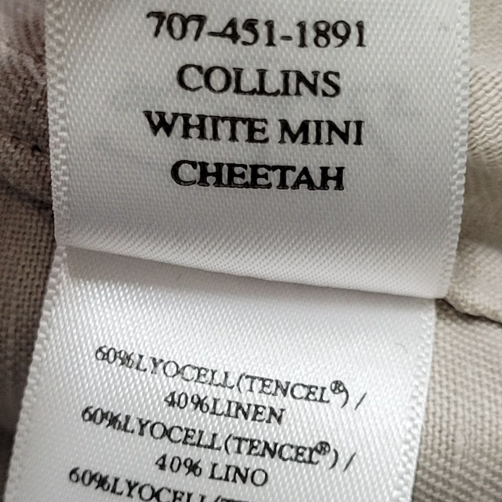Rails Rails Beige Linen Blend Mini Cheetah Print Zip Snap Unlined Jacket Small S Size S / US 4 / IT 40 - 4 Thumbnail