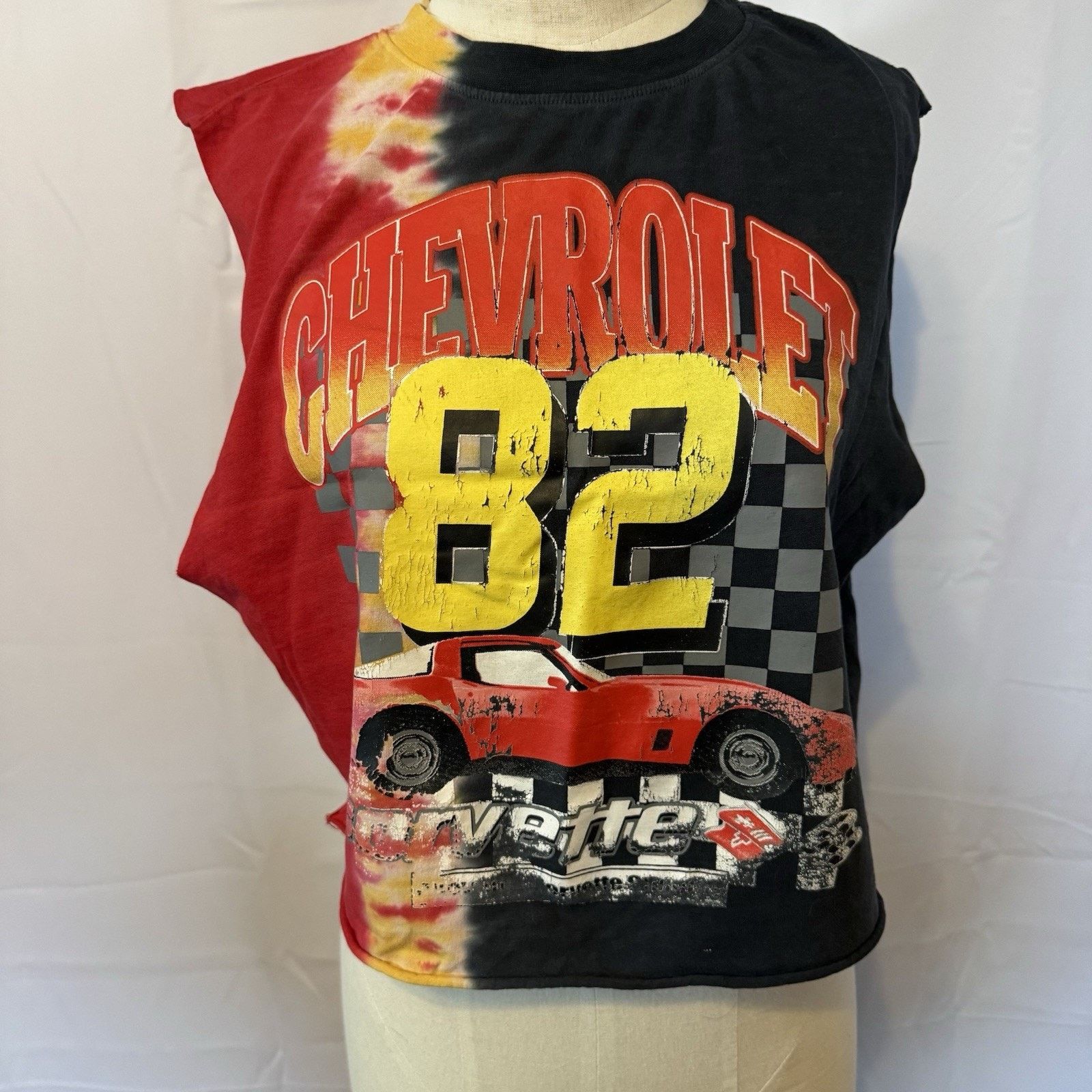 Chemistry 80s Corvette Stingray Chevy Tee sleeveless Distressed Large Size US L / EU 52-54 / 3 - 1 Thumbnail