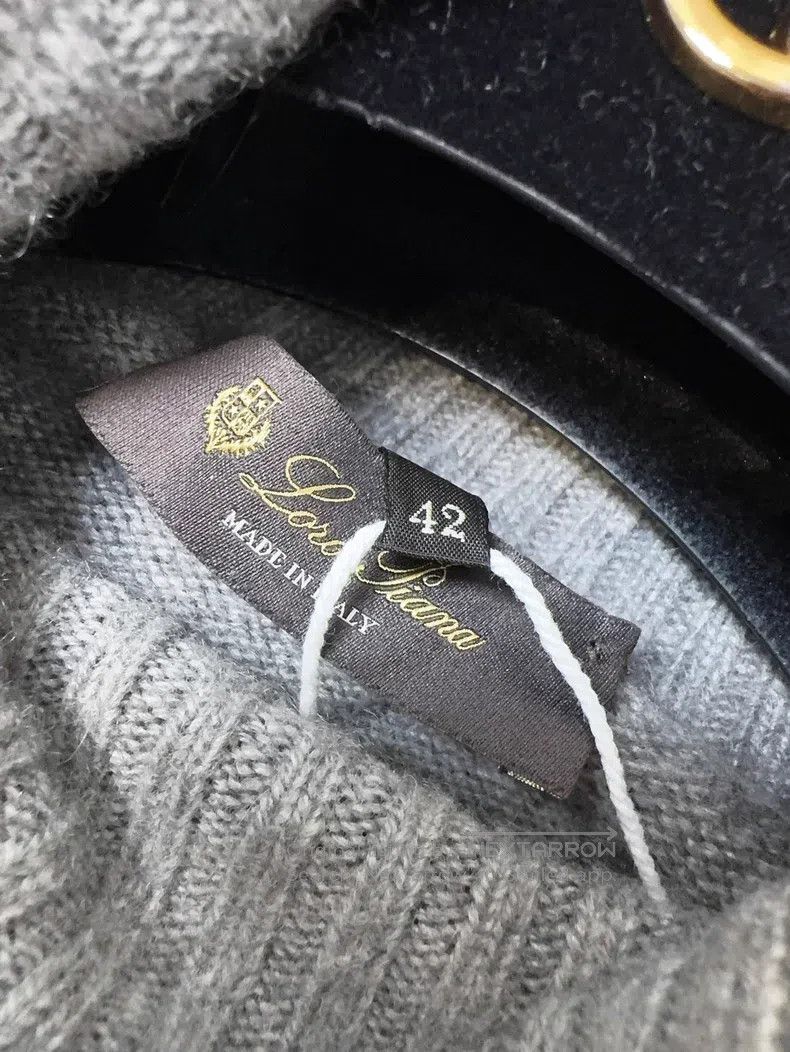 Loro Piana Loro Piana Gray High Neck Knit Top Size S / US 4 / IT 40 - 6 Thumbnail