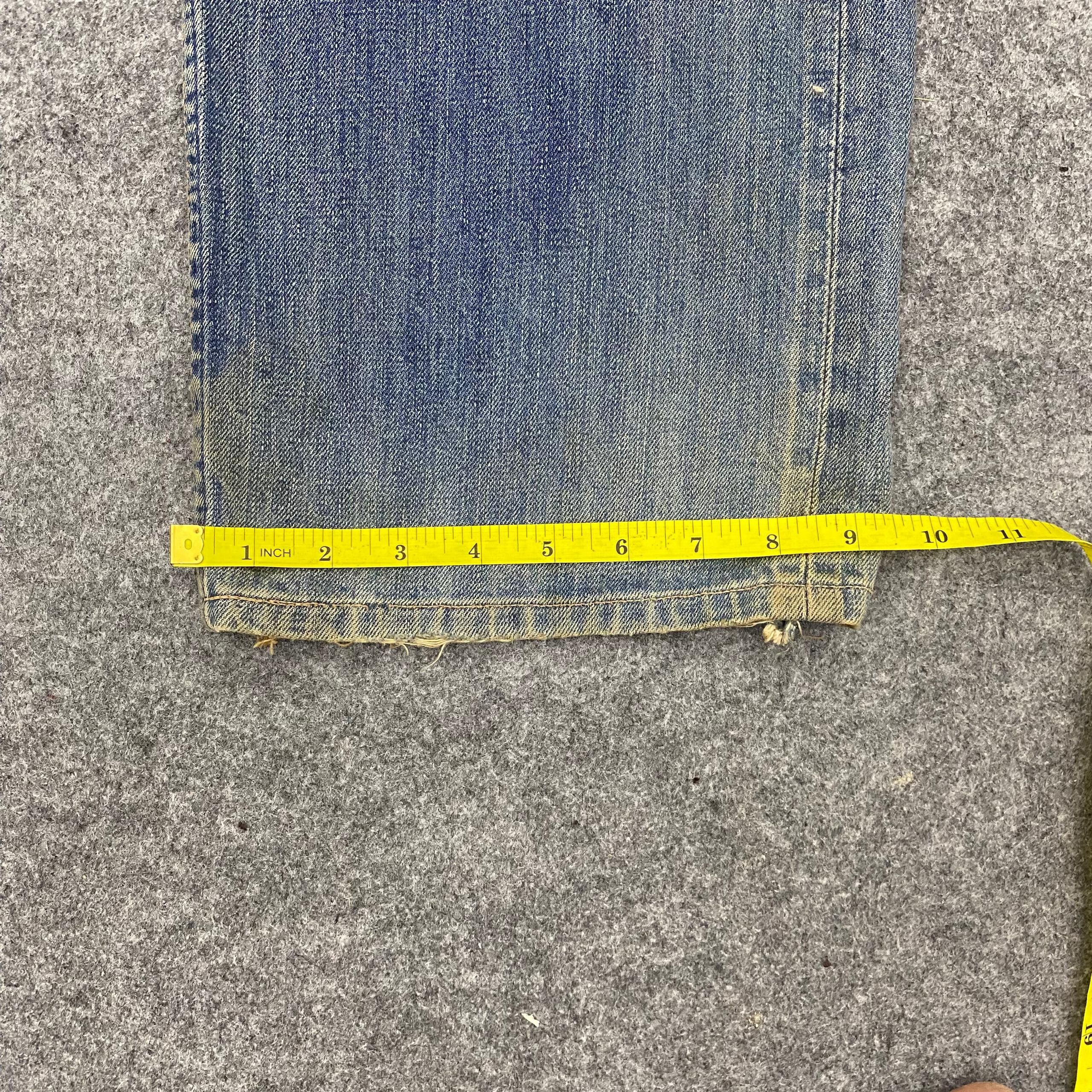 Levi's Vintage Levis 503 Distressed Denim Kurt Cobain Style Size US 35 - 8 Thumbnail