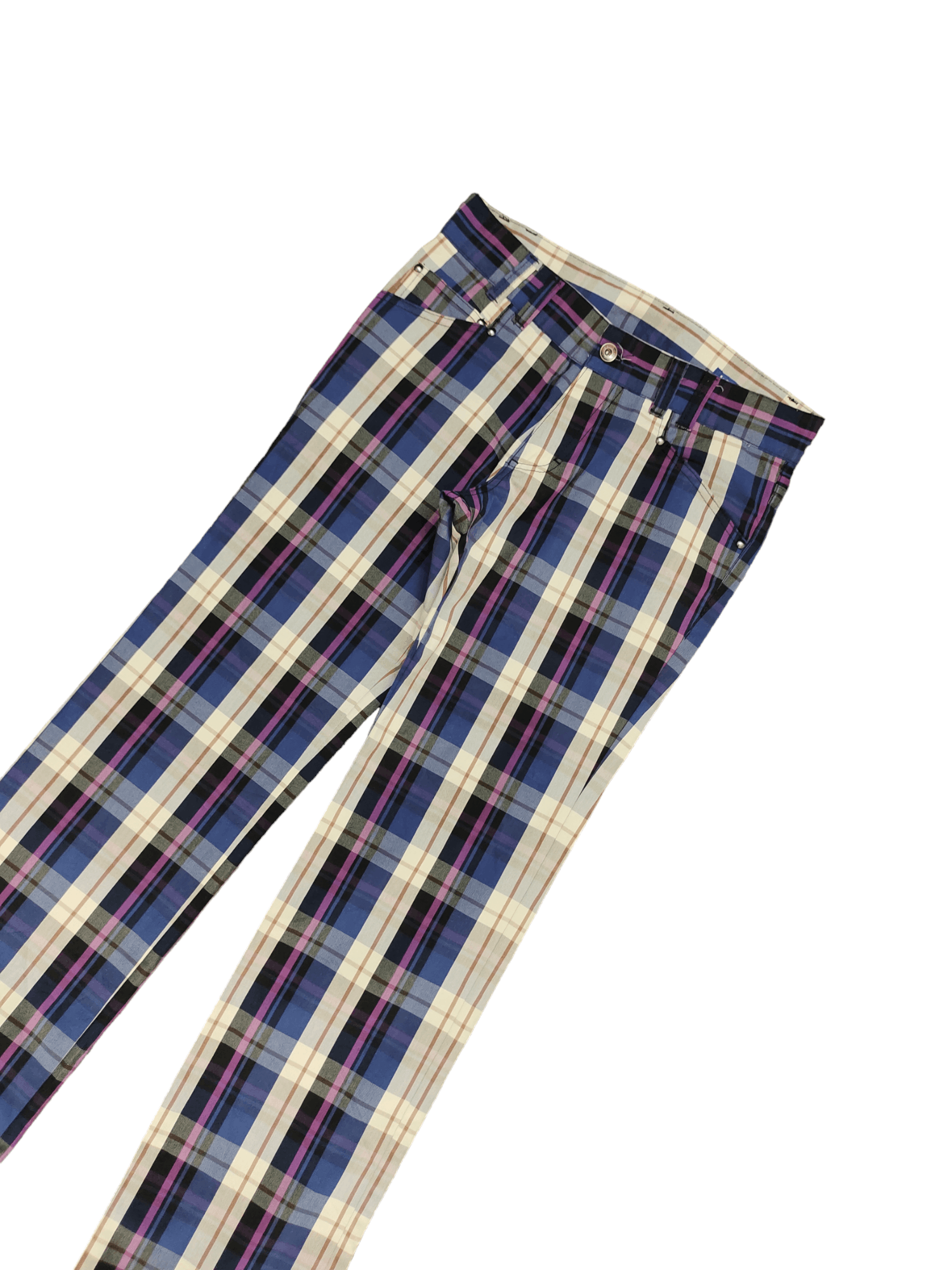 semanticdesign Vintage Semantic Design Checkered Plain Trouser Pants Size US 31 - 5 Thumbnail