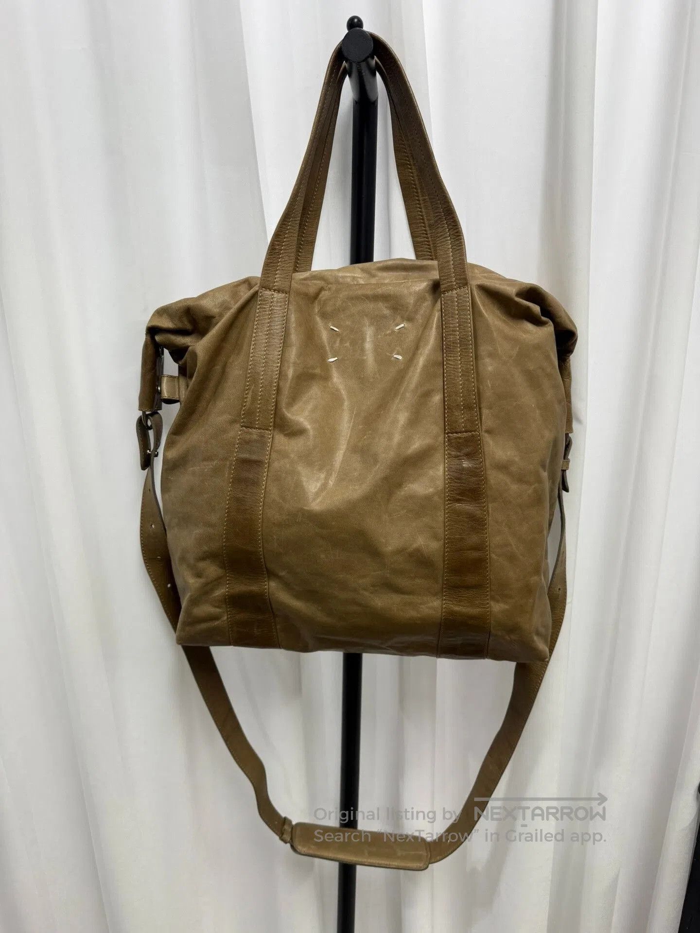 Maison Margiela Maison Margiela Brown Leather Boston Bag. Size ONE SIZE - 1 Thumbnail
