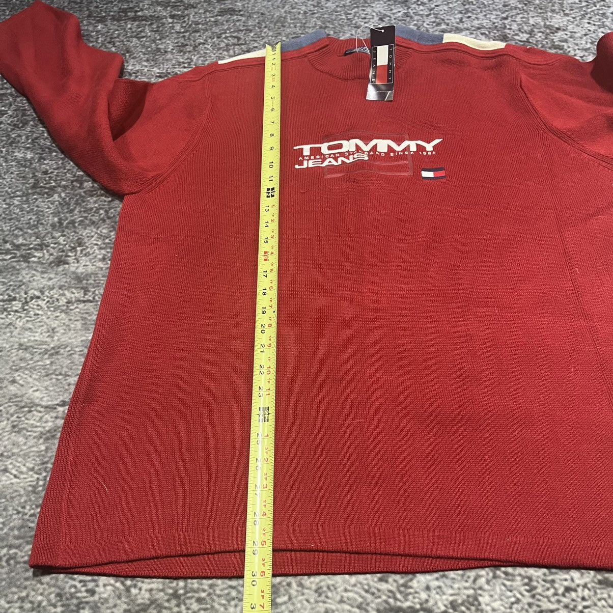 Tommy Hilfiger Vintage Tommy Hilfiger Jeans Embroidered Logo 2000s Sweater Size US XXL / EU 58 / 5 - 11 Thumbnail
