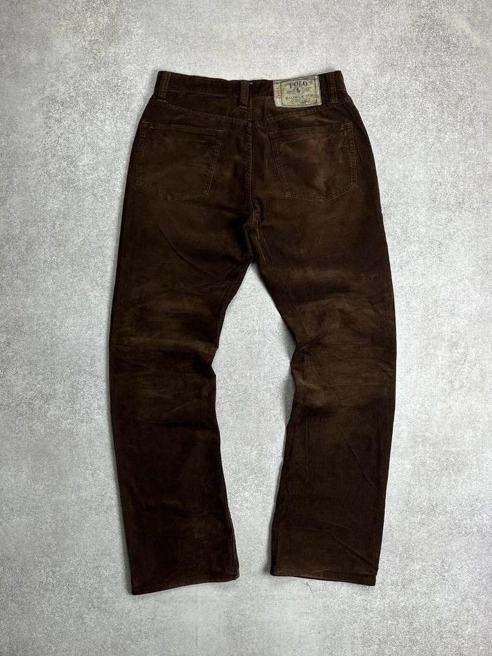 Polo Ralph Lauren Vintage Polo Ralph Lauren Baggy Velvet Flared Pants 31x34 Size US 31 - 2 Thumbnail