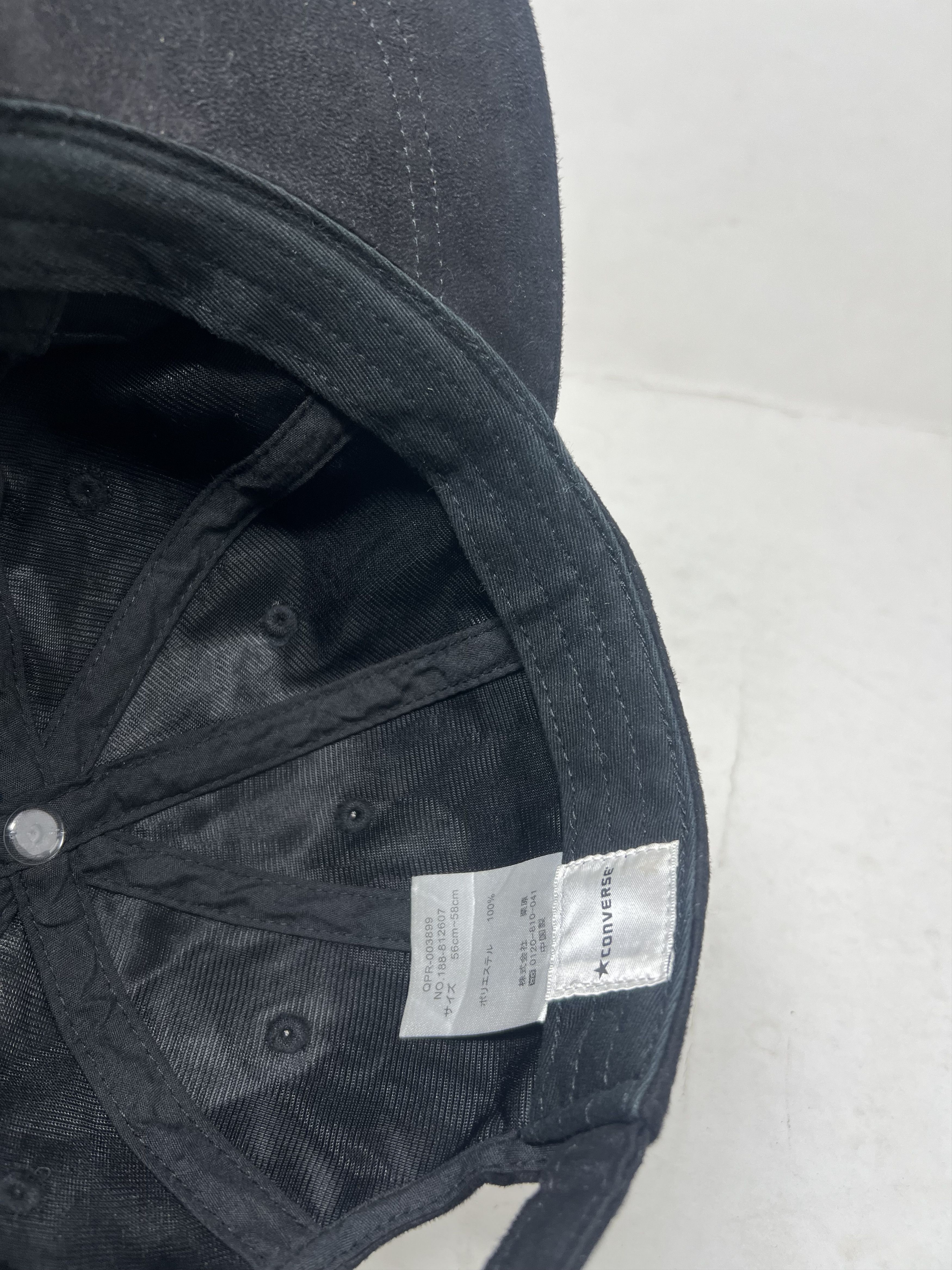 Converse Converse Spellout Velvet Black Hat Size ONE SIZE - 8 Thumbnail