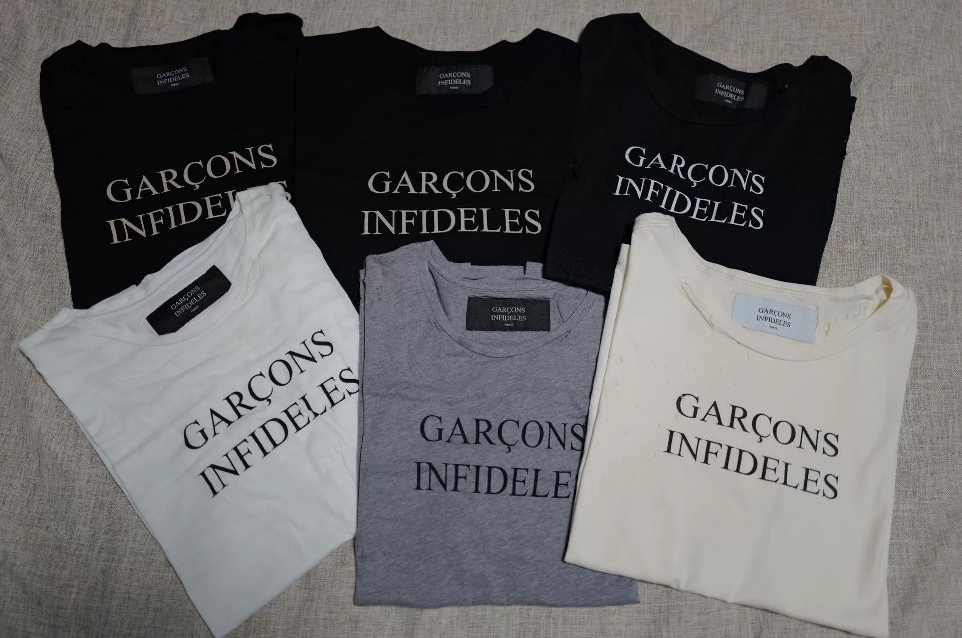 GARCONS INFIDELES Garcons Infideles Distressed T-Shirt Size US S / EU 44-46 / 1 - 1 Thumbnail