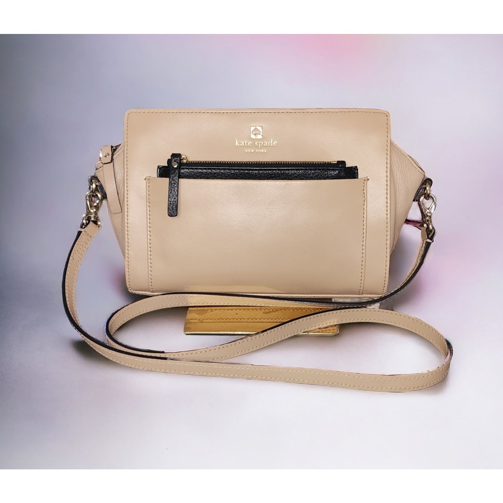 Kate Spade Kate Spade Adelia Crossbody Beige Satchel Size ONE SIZE - 1 Thumbnail