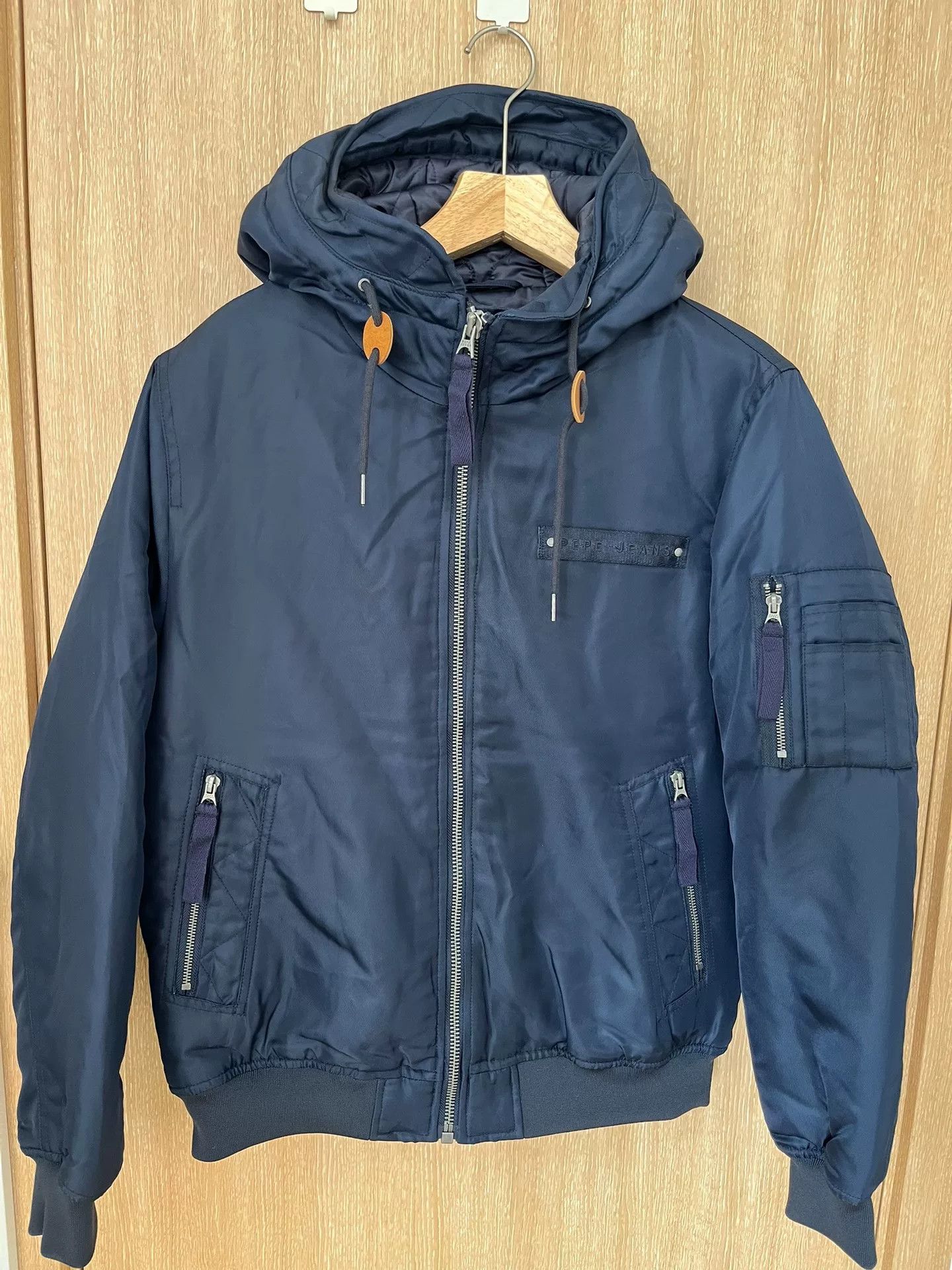 Pepe Jeans Pepe Jeans MA-1 Hooded Cotton Jacket Size US M / EU 48-50 / 2 - 1 Thumbnail