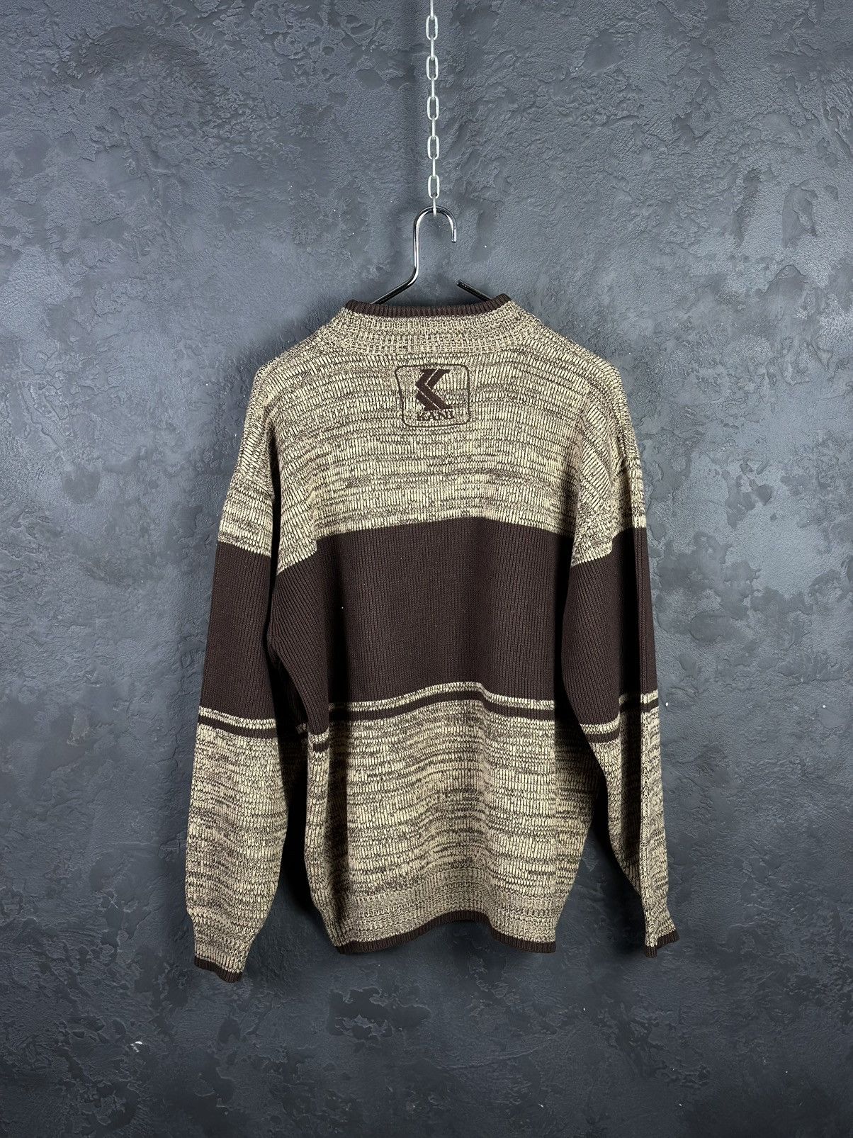 Karl Kani × Vintage Vintage Karl Kani Wool Sweater Big Logo Size US M / EU 48-50 / 2 - 3 Thumbnail