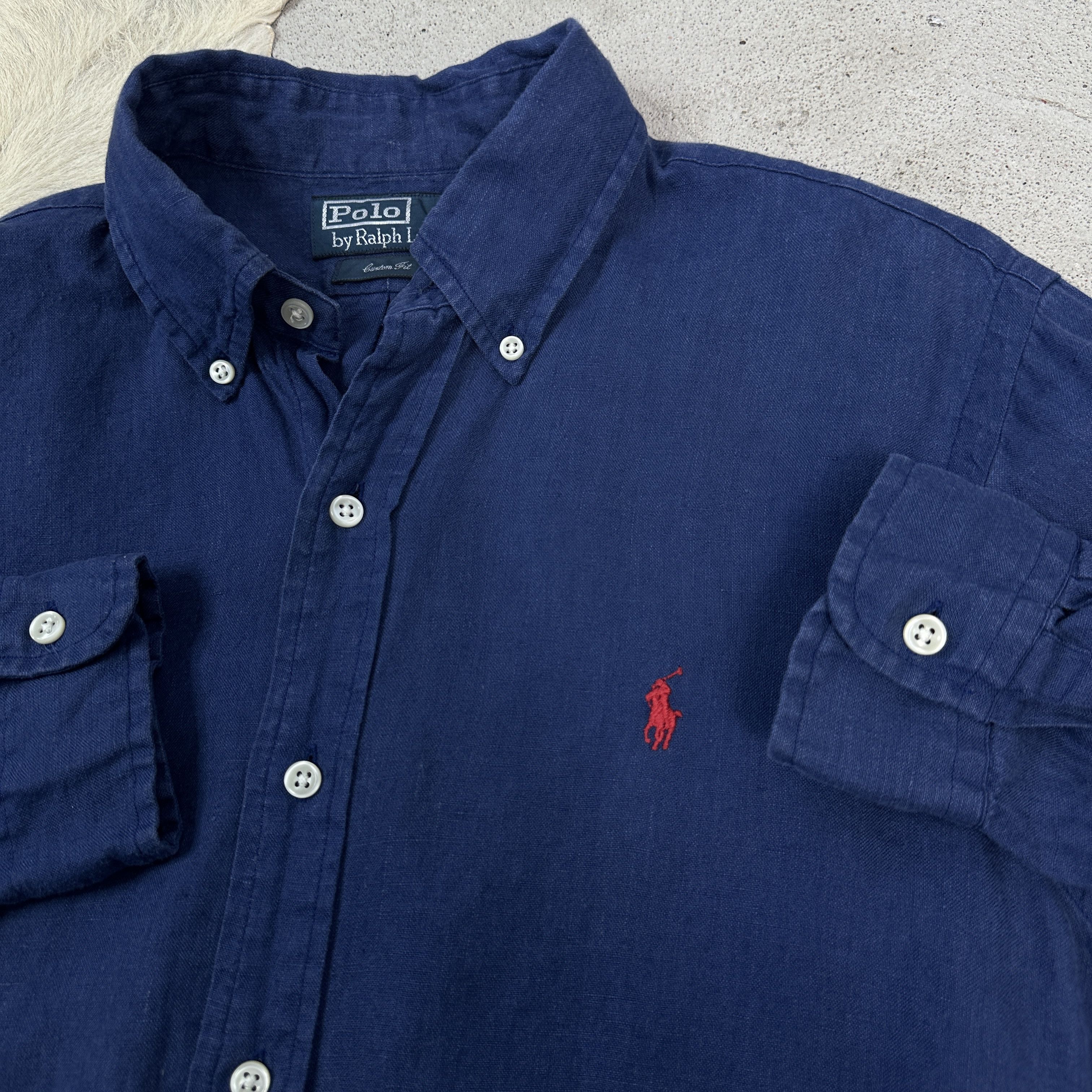 Polo Ralph Lauren × Vintage Linen Shirt Polo Ralph Lauren Size US S / EU 44-46 / 1 - 3 Thumbnail