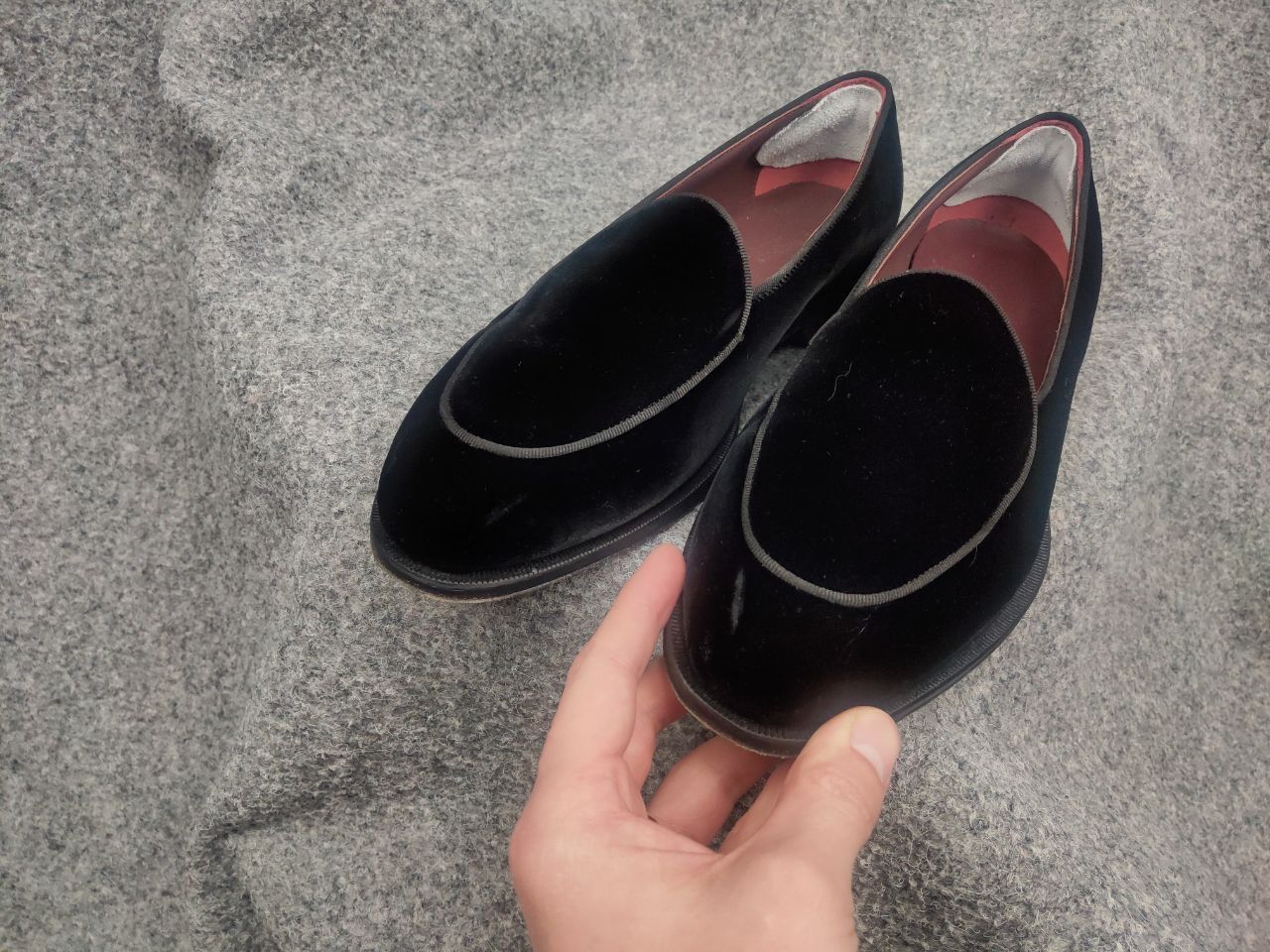 Suitsupply Suitsupply Tuxedo Velour Black Slip On Loafers Formal Shoes Size US 8 / EU 41 - 14 Thumbnail