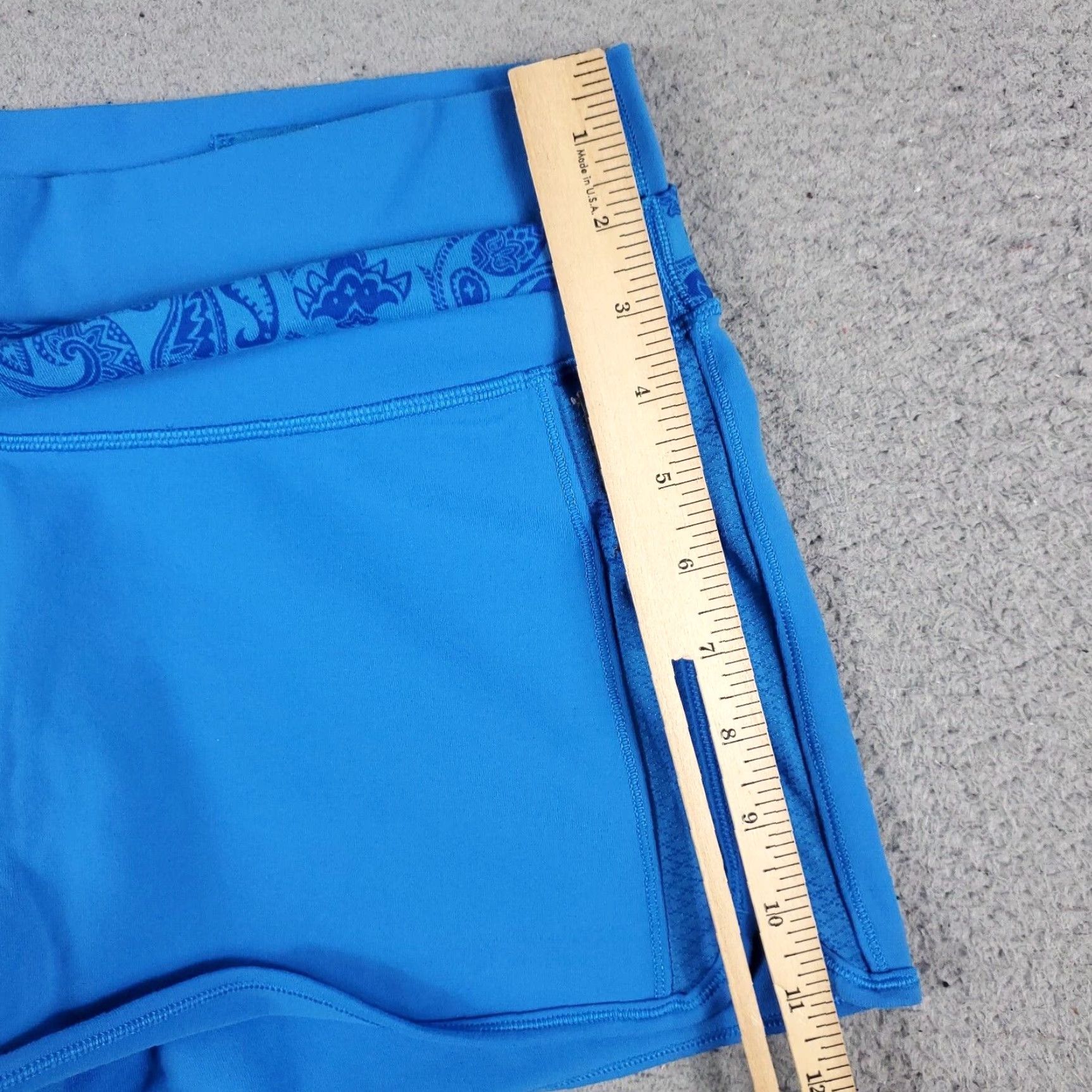 Lululemon Lululemon Womens Shorts 30 Blue Paisley Stretch Active Running Ladies Size 30" / US 8 / IT 44 - 5 Thumbnail