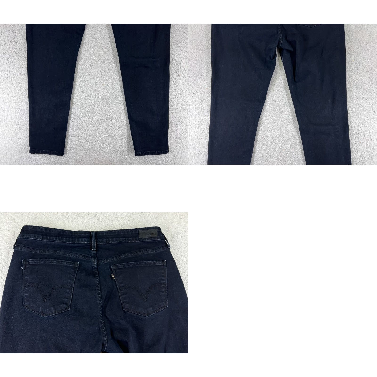 Levi's VINTAGE? No, Levis Jeans Womens 14 Blue Denim Jeans Tapered Legging Dark Wash Mid Rise 32x28 Size 36" / US 14 / IT 50 - 10 Thumbnail